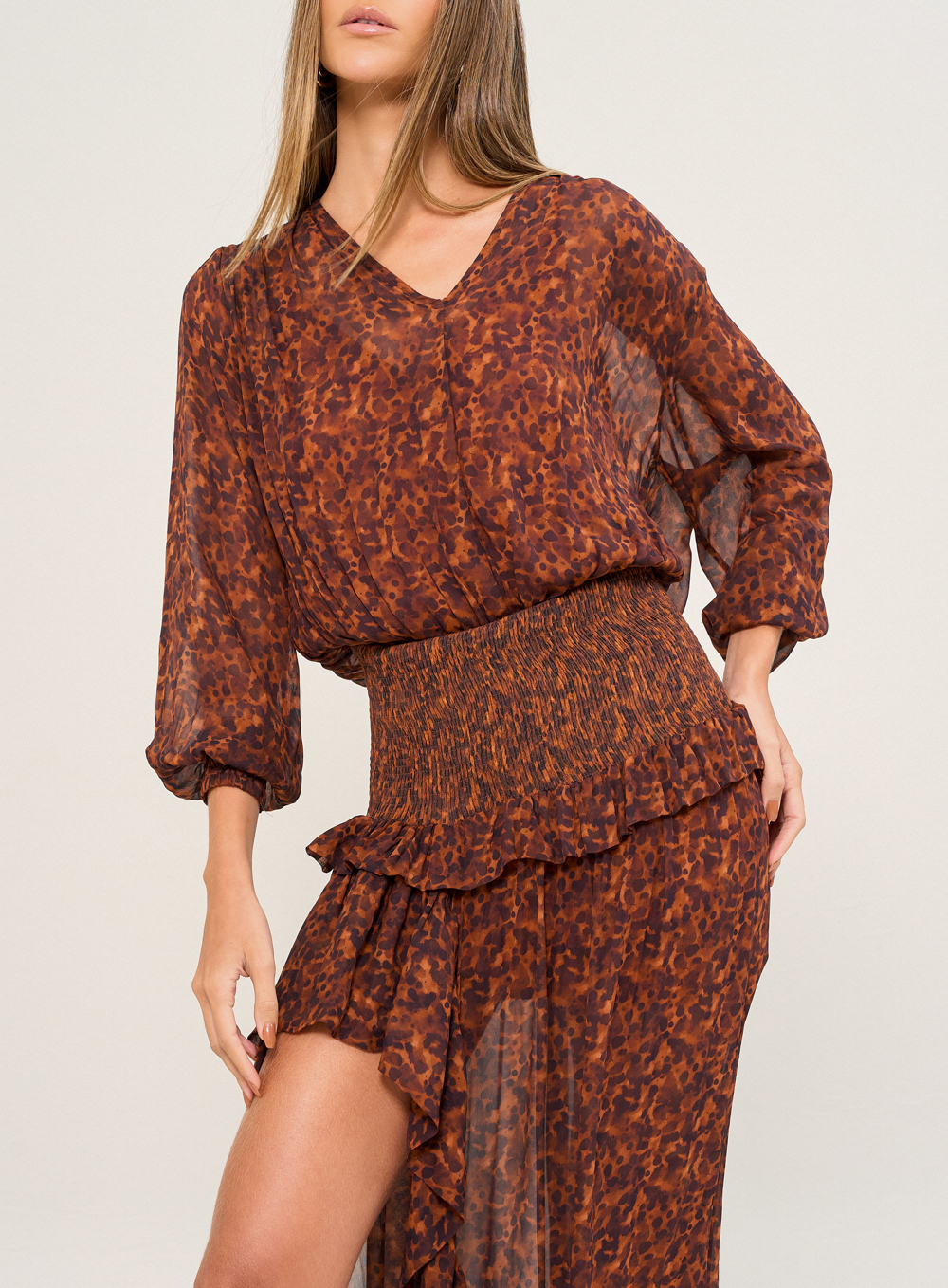VESTIDO ESTAMPADO M DESERT SHADOWS