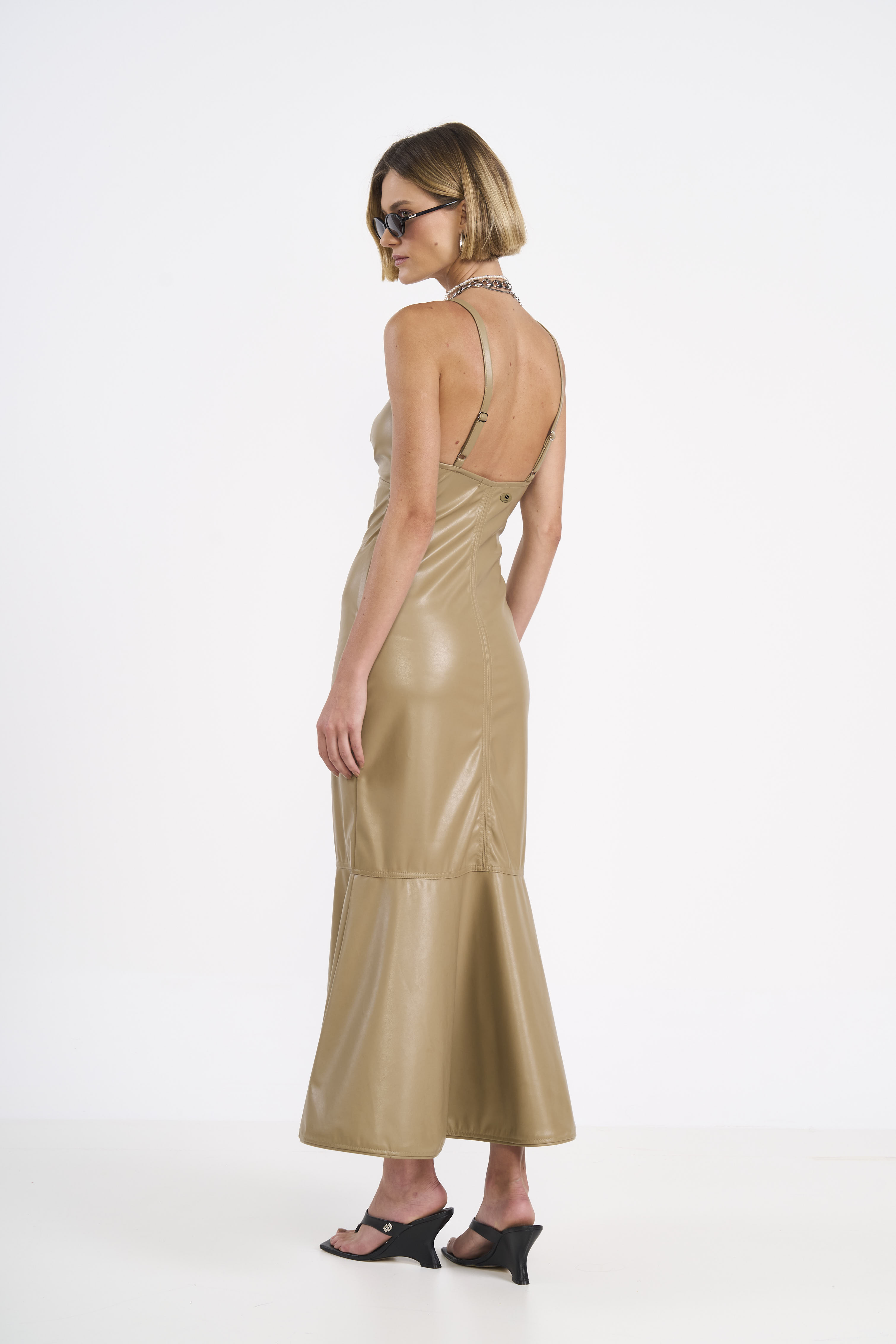 VESTIDO COLCCI M BEGE INCENSO