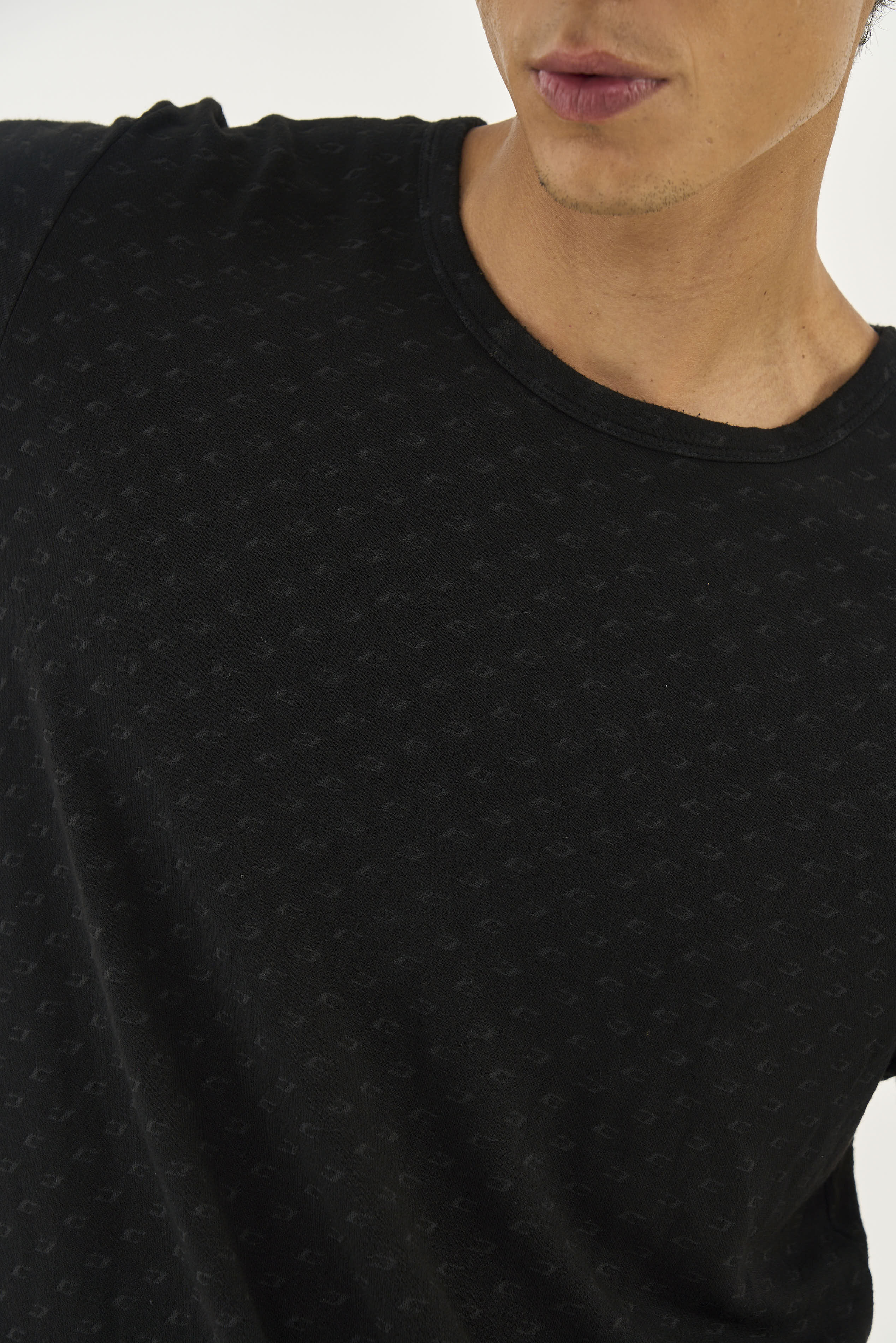CAMISETA JACQUARD GG PRETO
