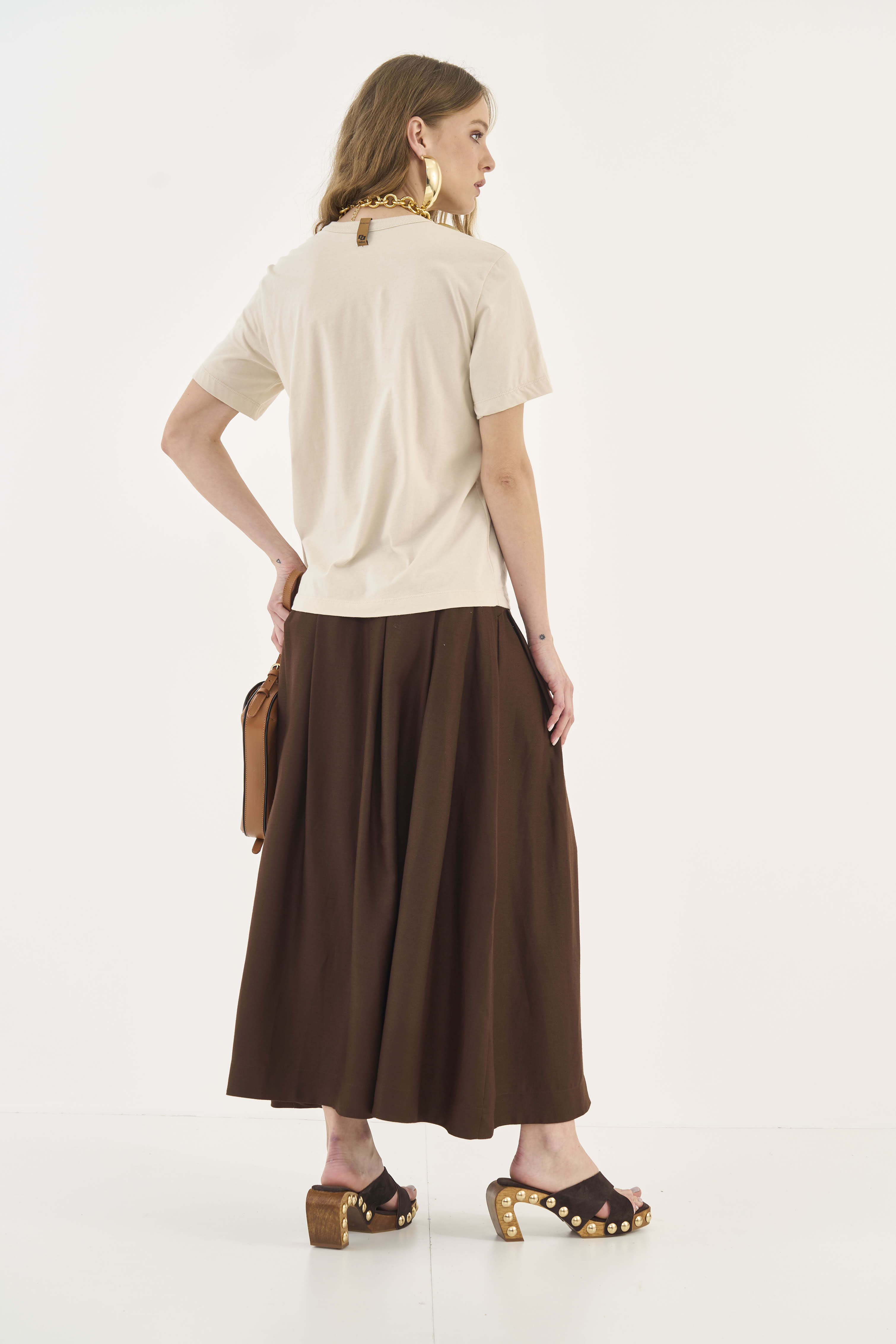 CAMISETA COLCCI P BEGE TAUPE
