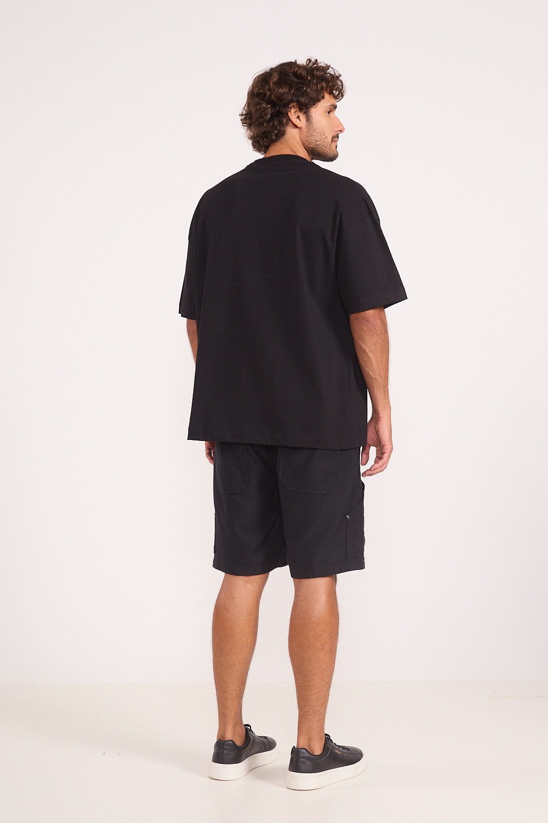 BERMUDA SARJA COMFY CARGO 38 PRETO
