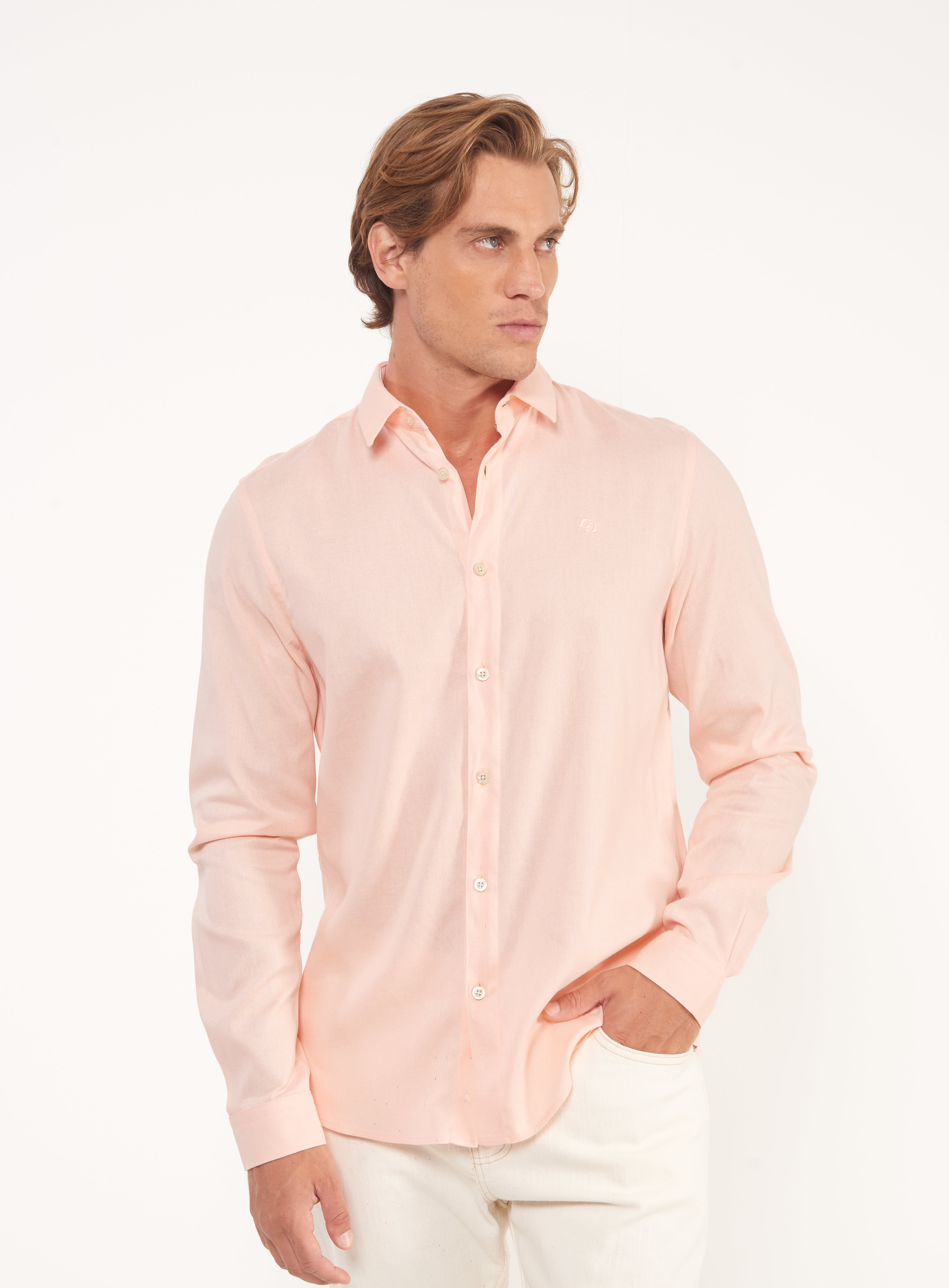 CAMISA LINHO RELAX G ROSA GLOVE