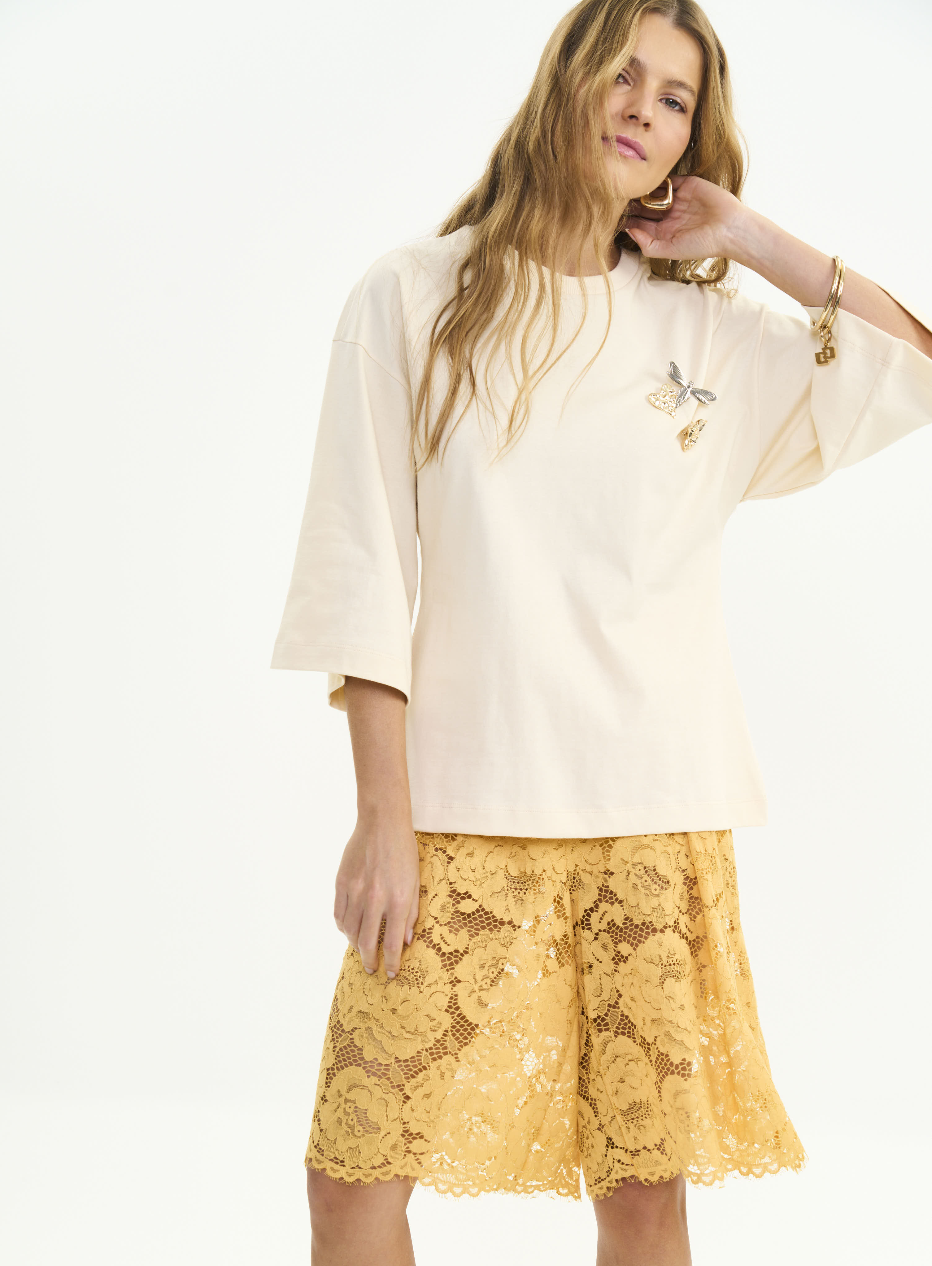 CAMISETA COLCCI P BEGE AFFOGATO