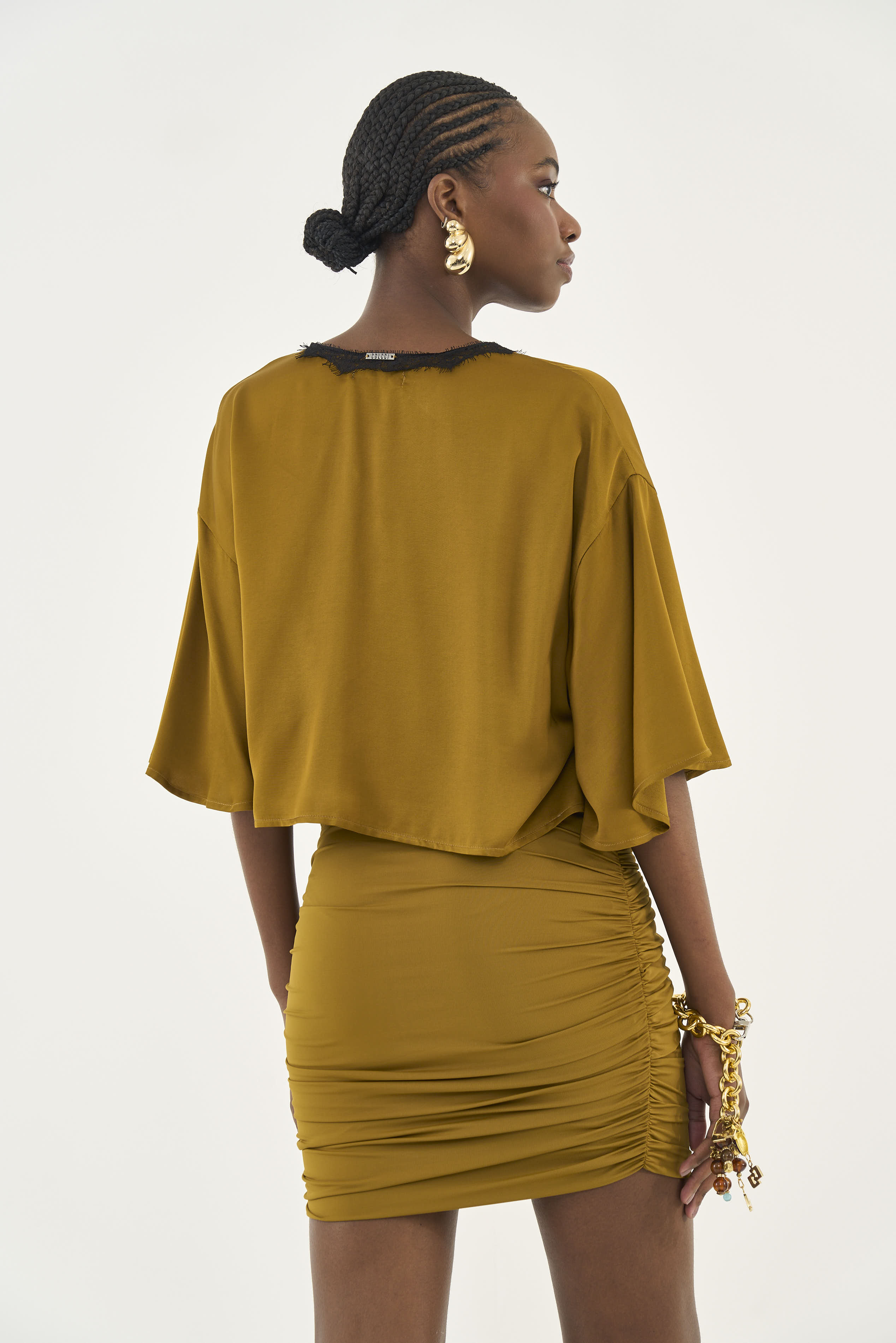 BLUSA COLCCI G MARROM MIELE
