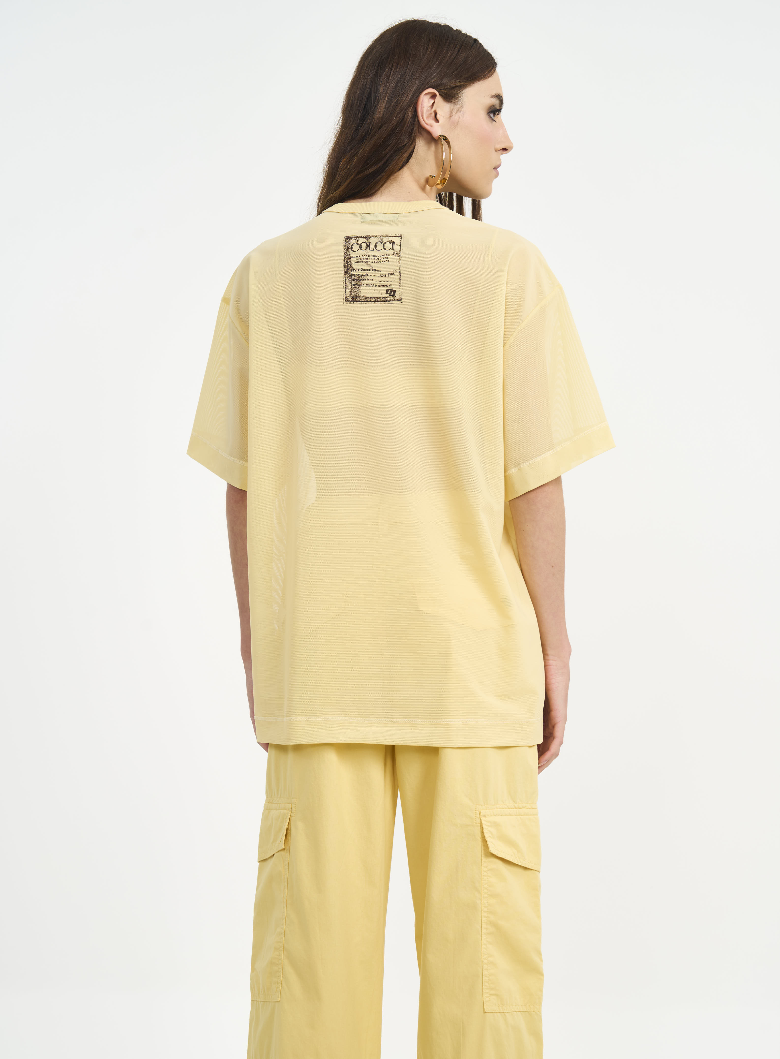 CAMISETA TULE G AMARELO SOLENE