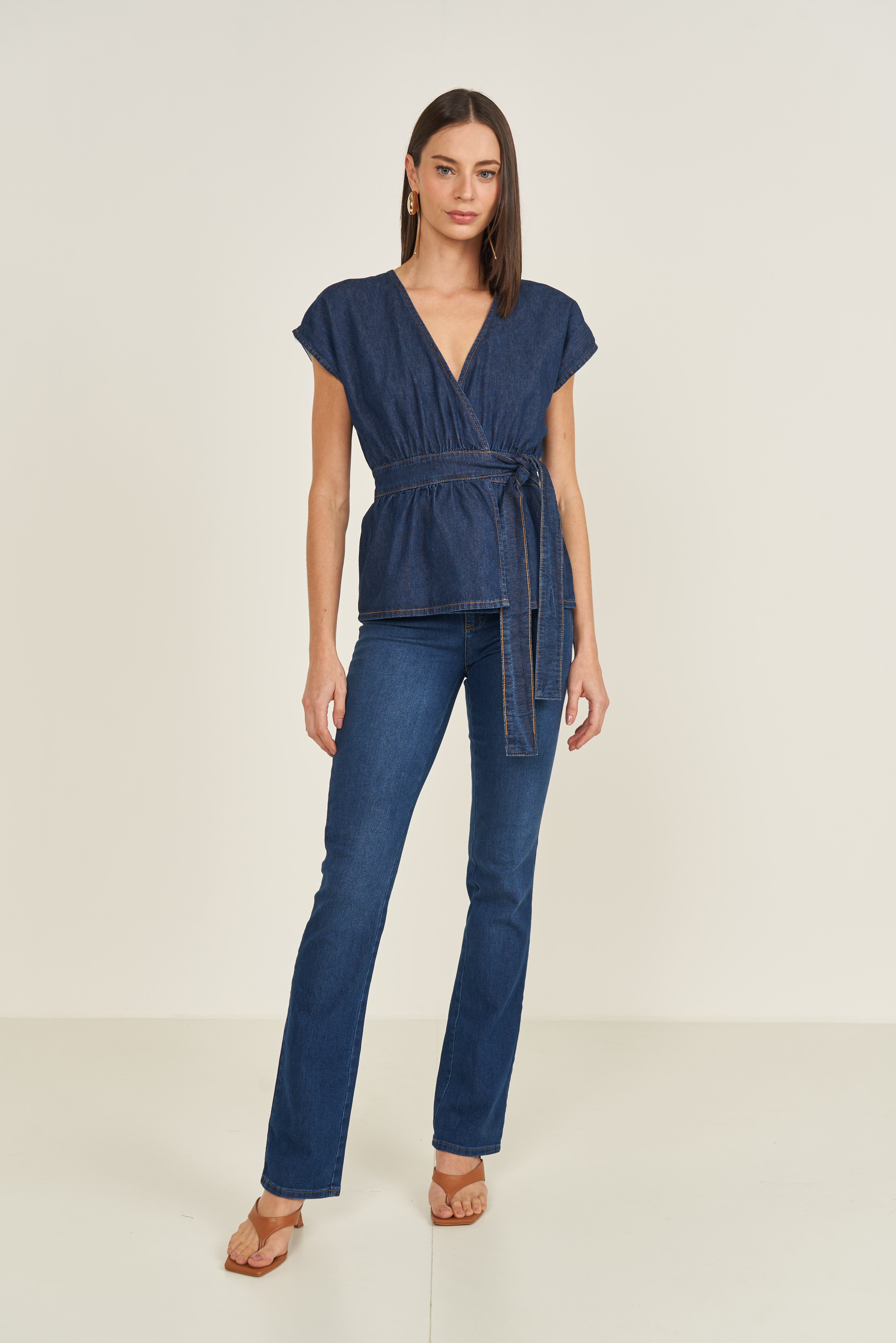 CALÇA JEANS NOVA YORK RETA 38 INDIGO