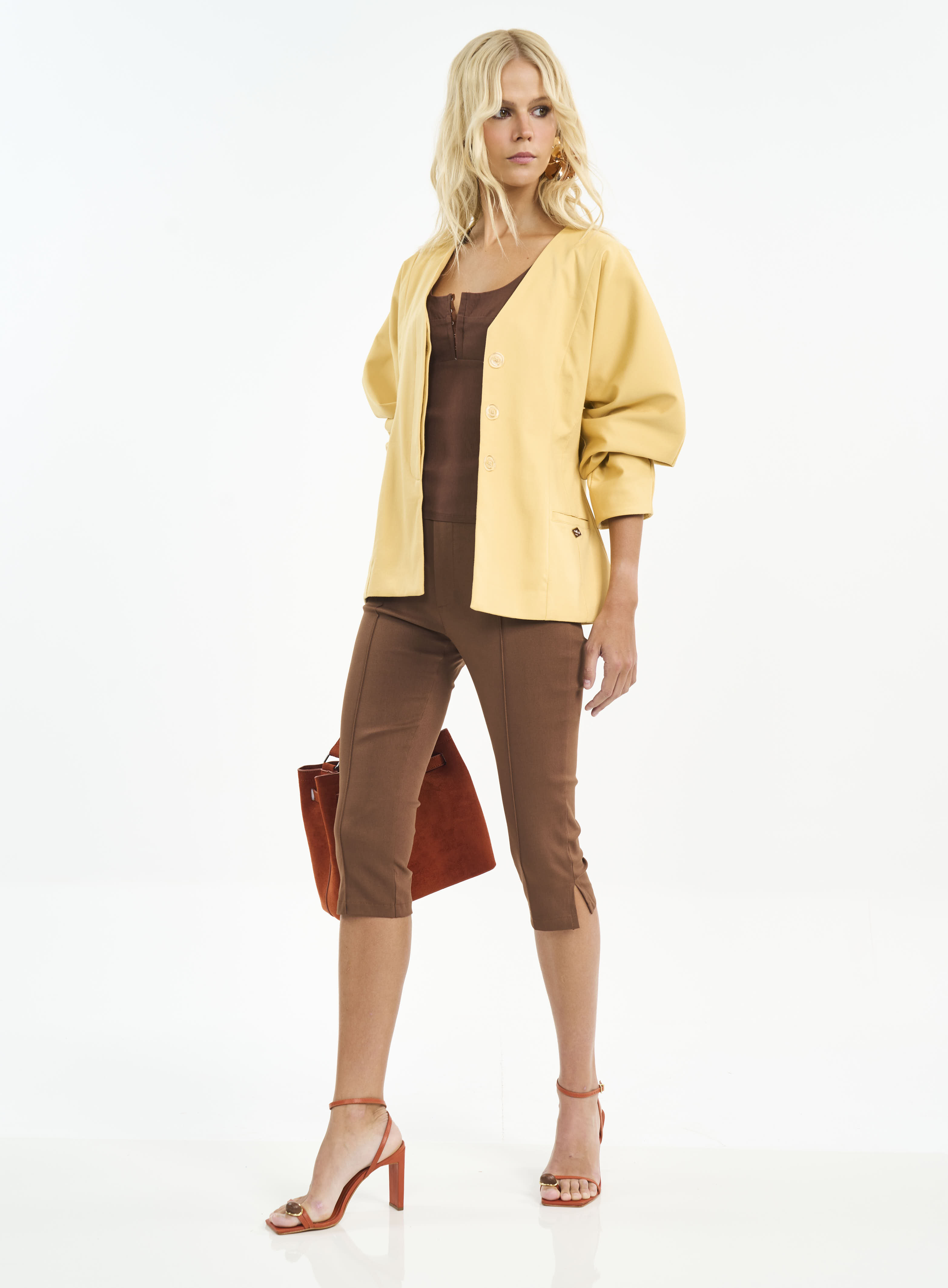 CALÇA COLCCI P MARROM TIRAMISU