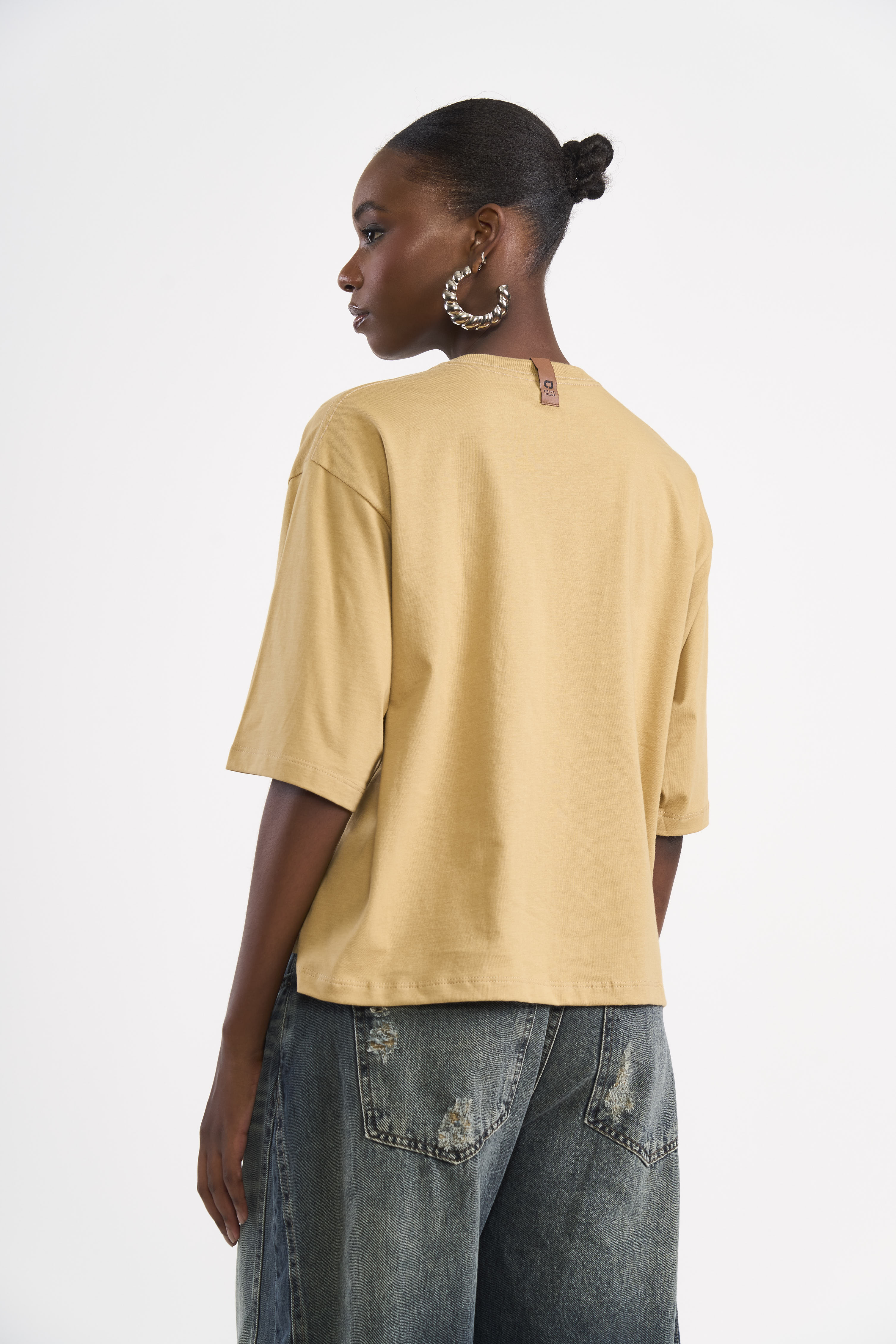 CAMISETA COLCCI JEANS M BEGE SOYBEAN