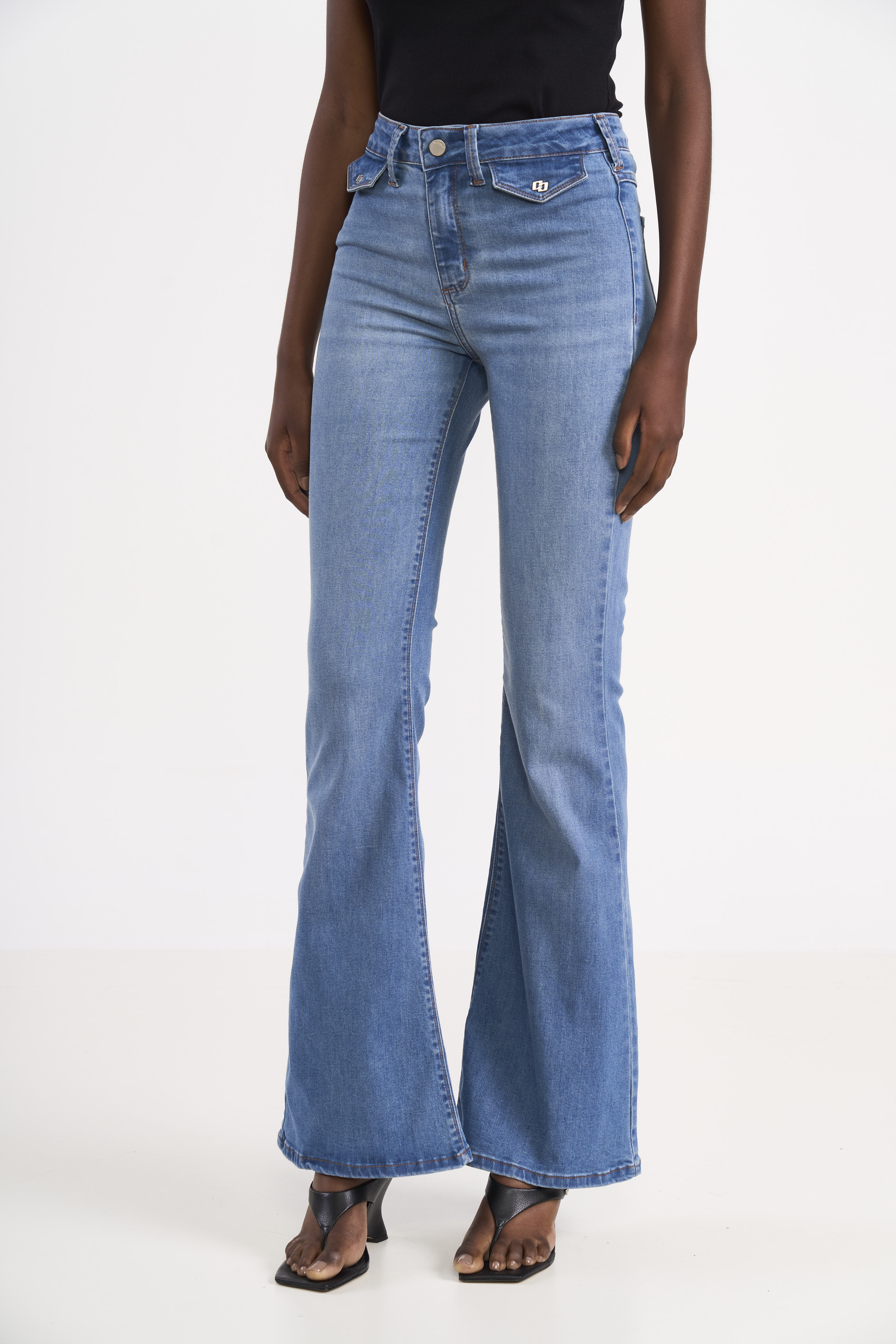 CALÇA JEANS BIA FLARE 38 INDIGO