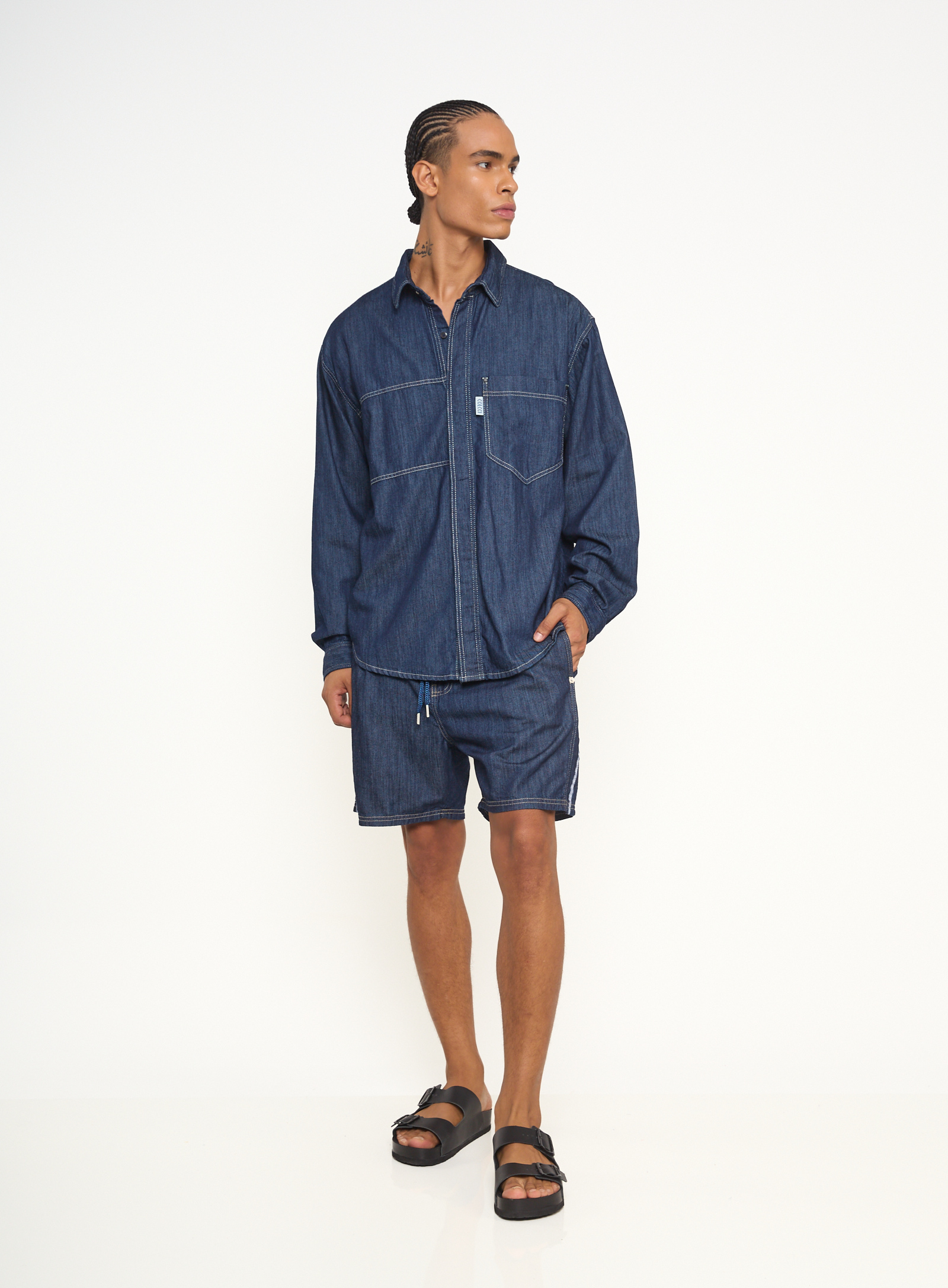 CAMISA JEANS OVERSIZED NY G INDIGO