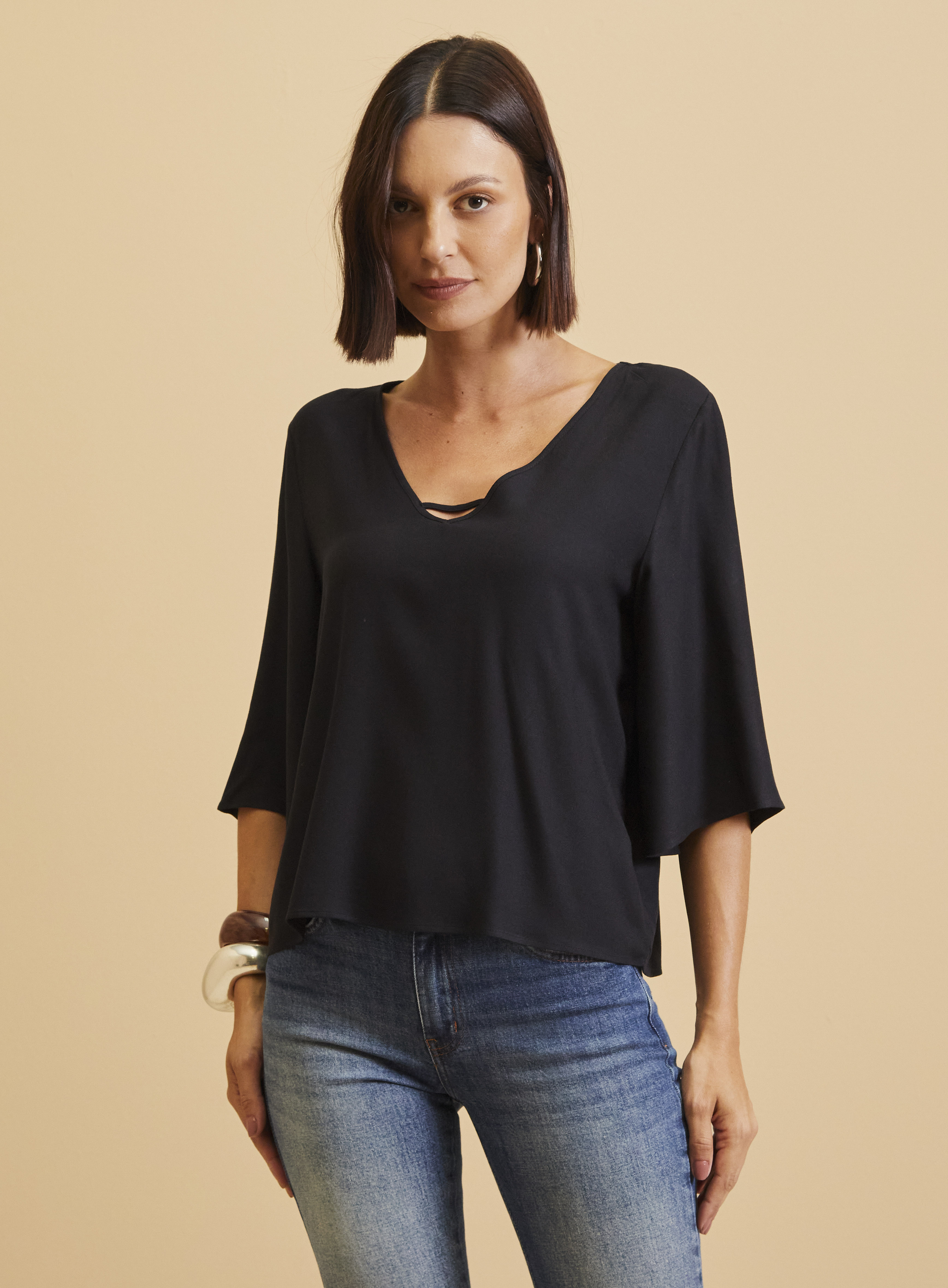 BLUSA FORUM P PRETO