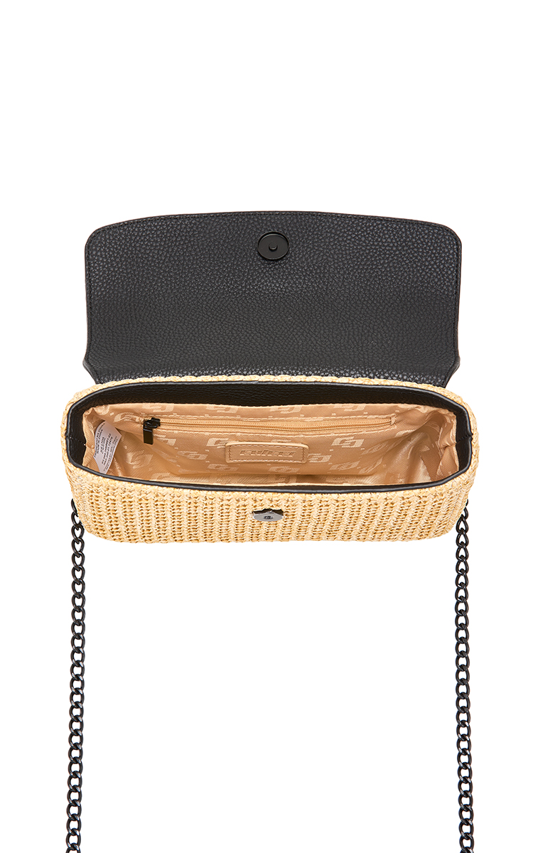 BOLSA COLCCI FEM SHOULDER PALHA U NATURAL