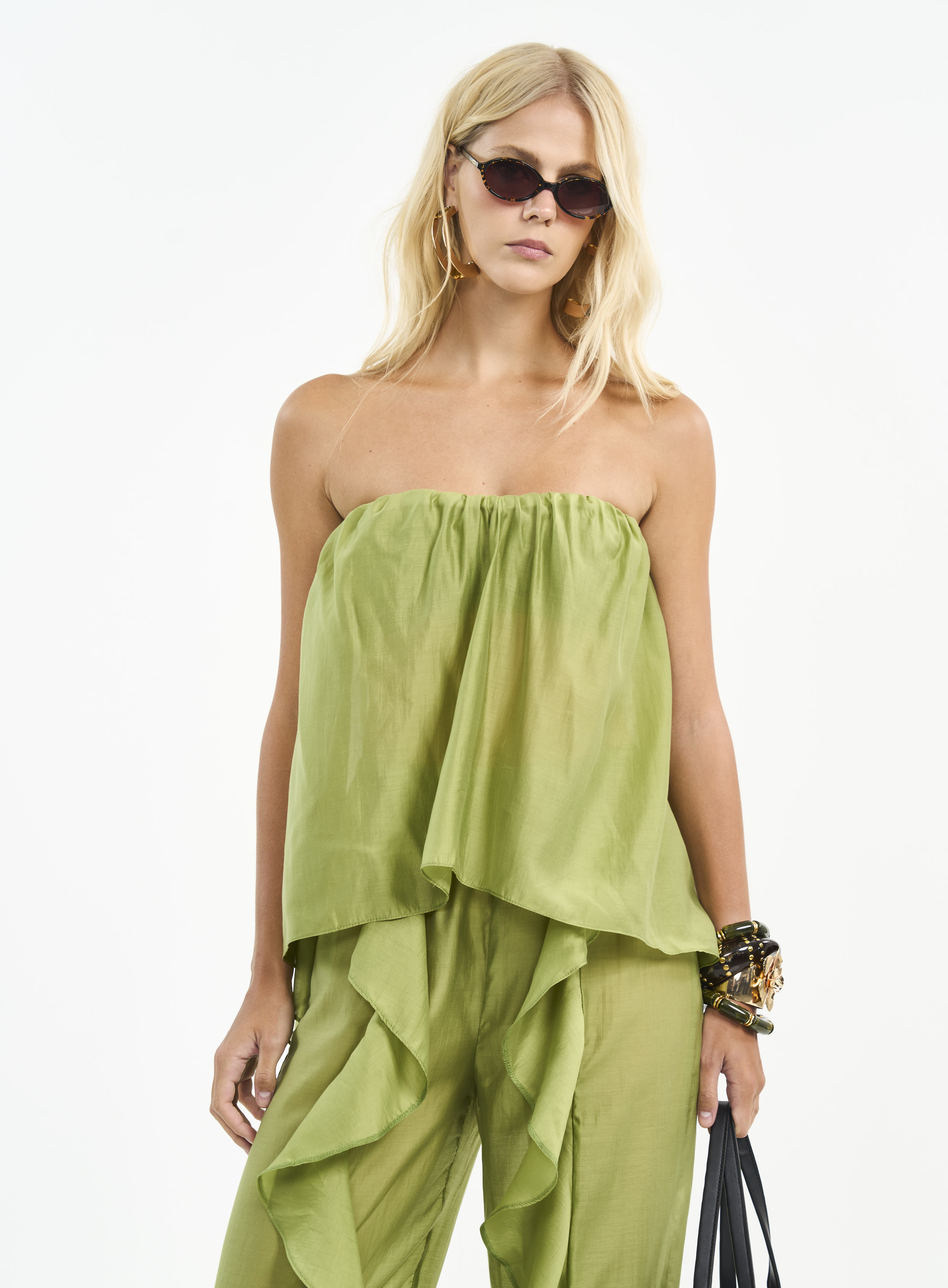 BLUSA COLCCI G VERDE YUCA