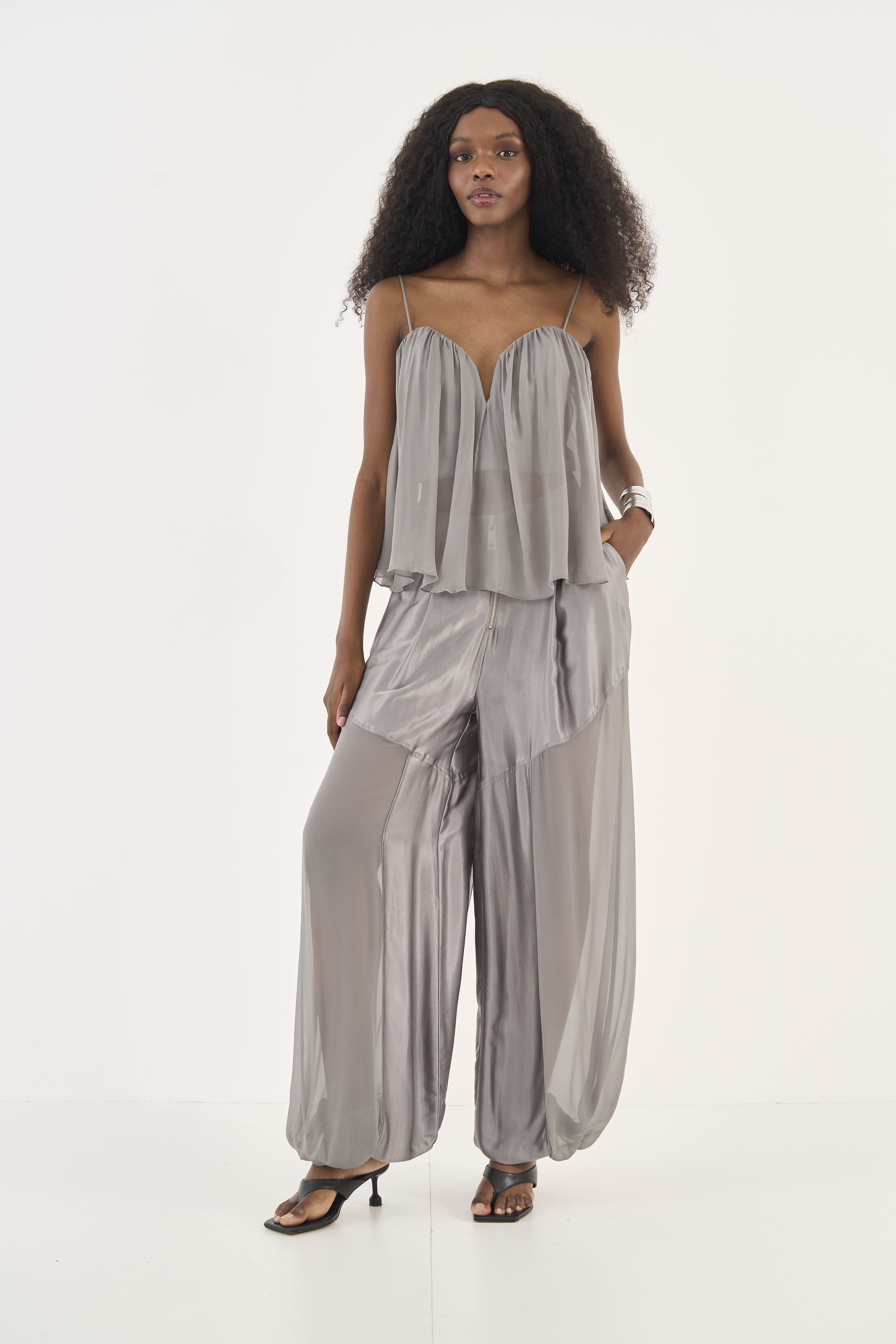 CALÇA COLCCI G CINZA ALITA