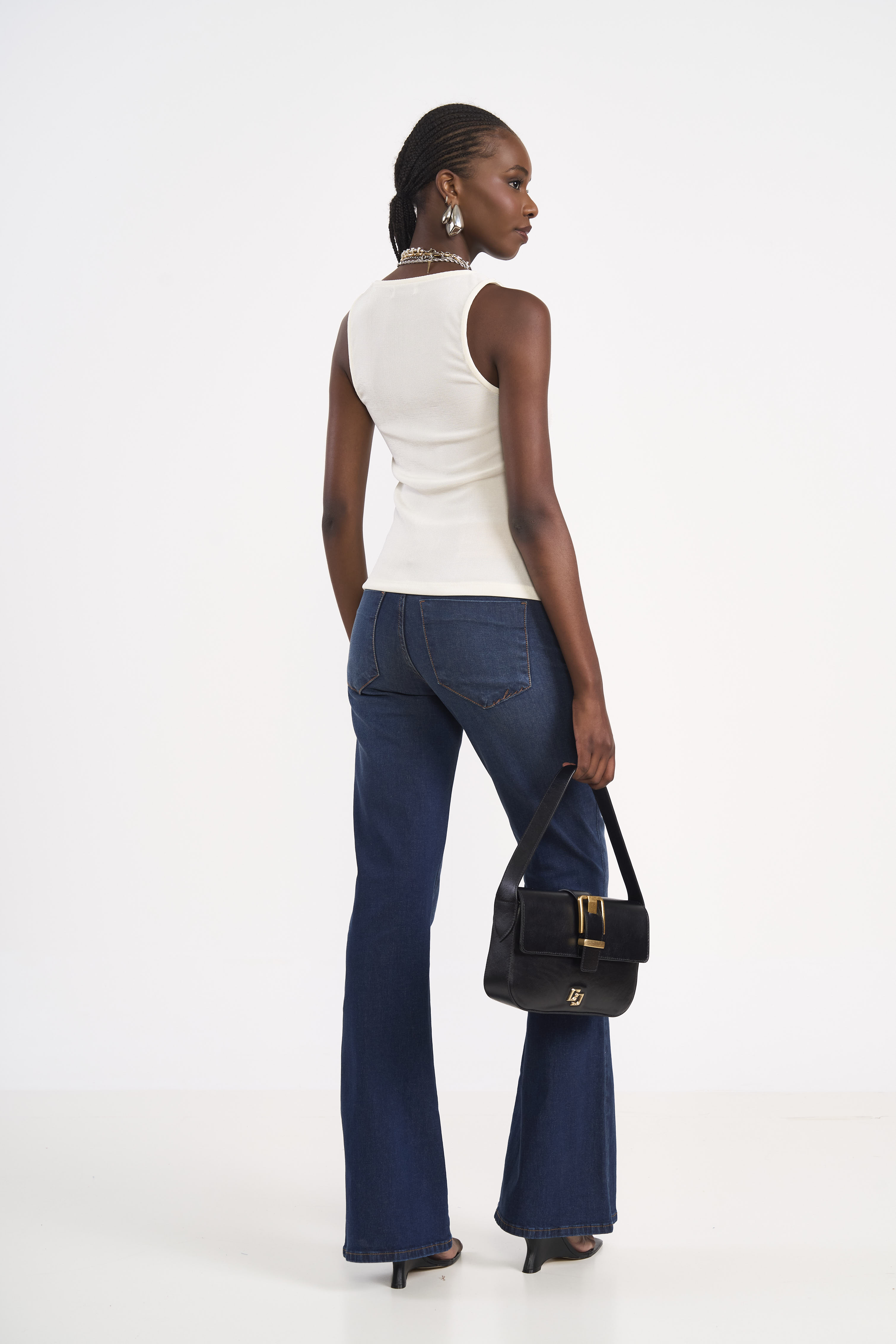 CALÇA JEANS BIA FLARE 38 INDIGO