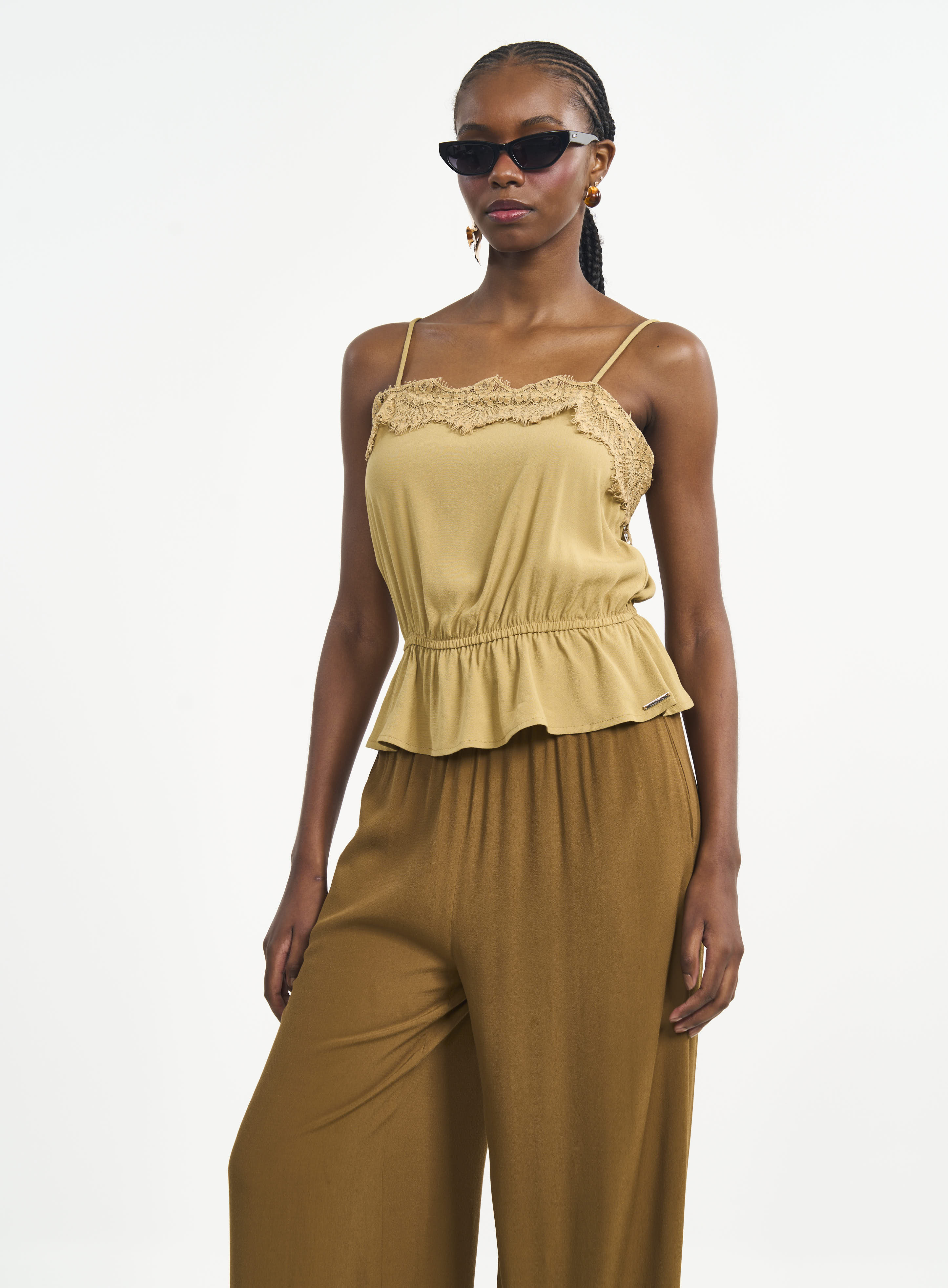BLUSA COLCCI G BEGE SOYBEAN