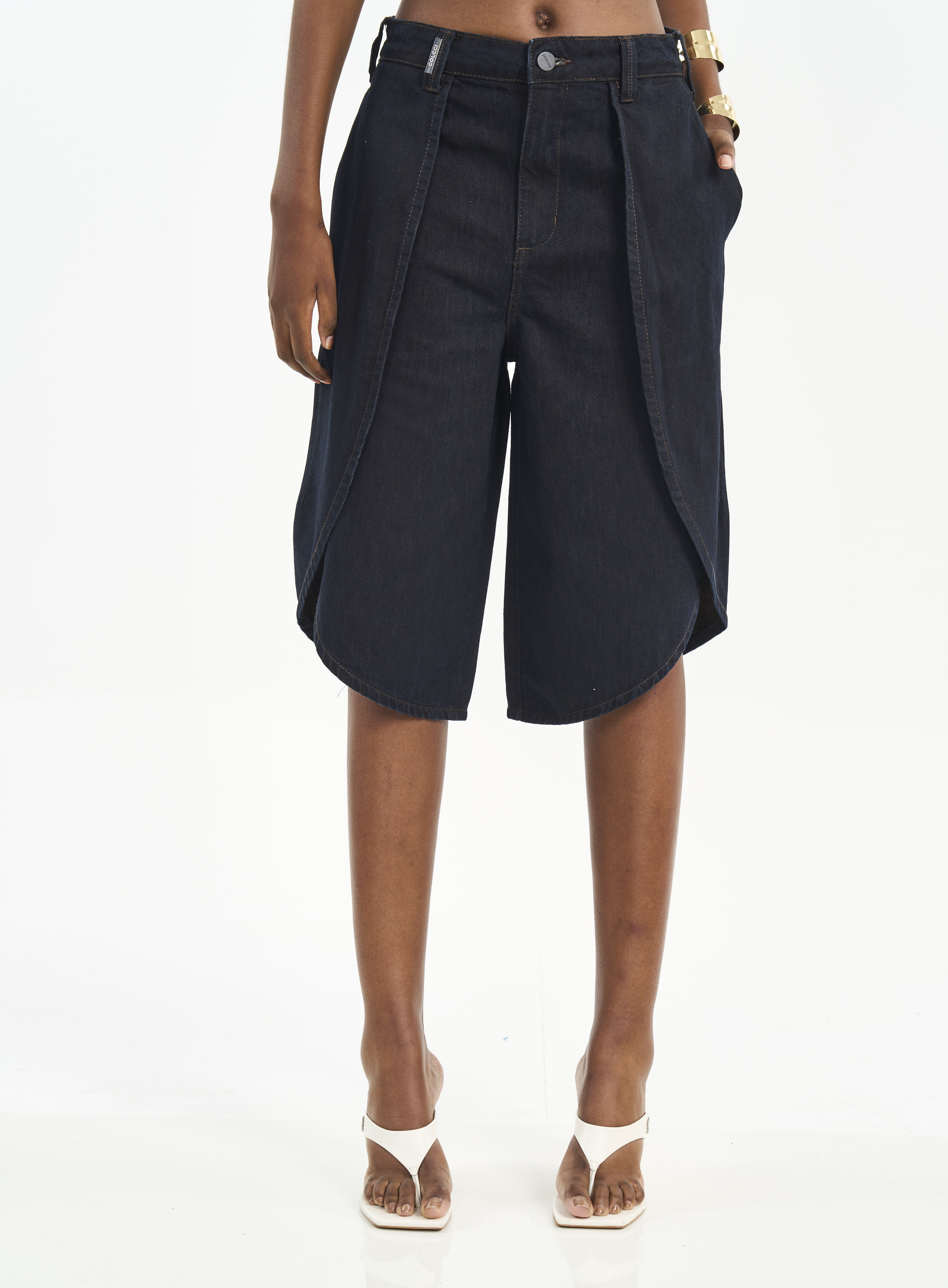 BERMUDA JEANS JOANA 34 INDIGO