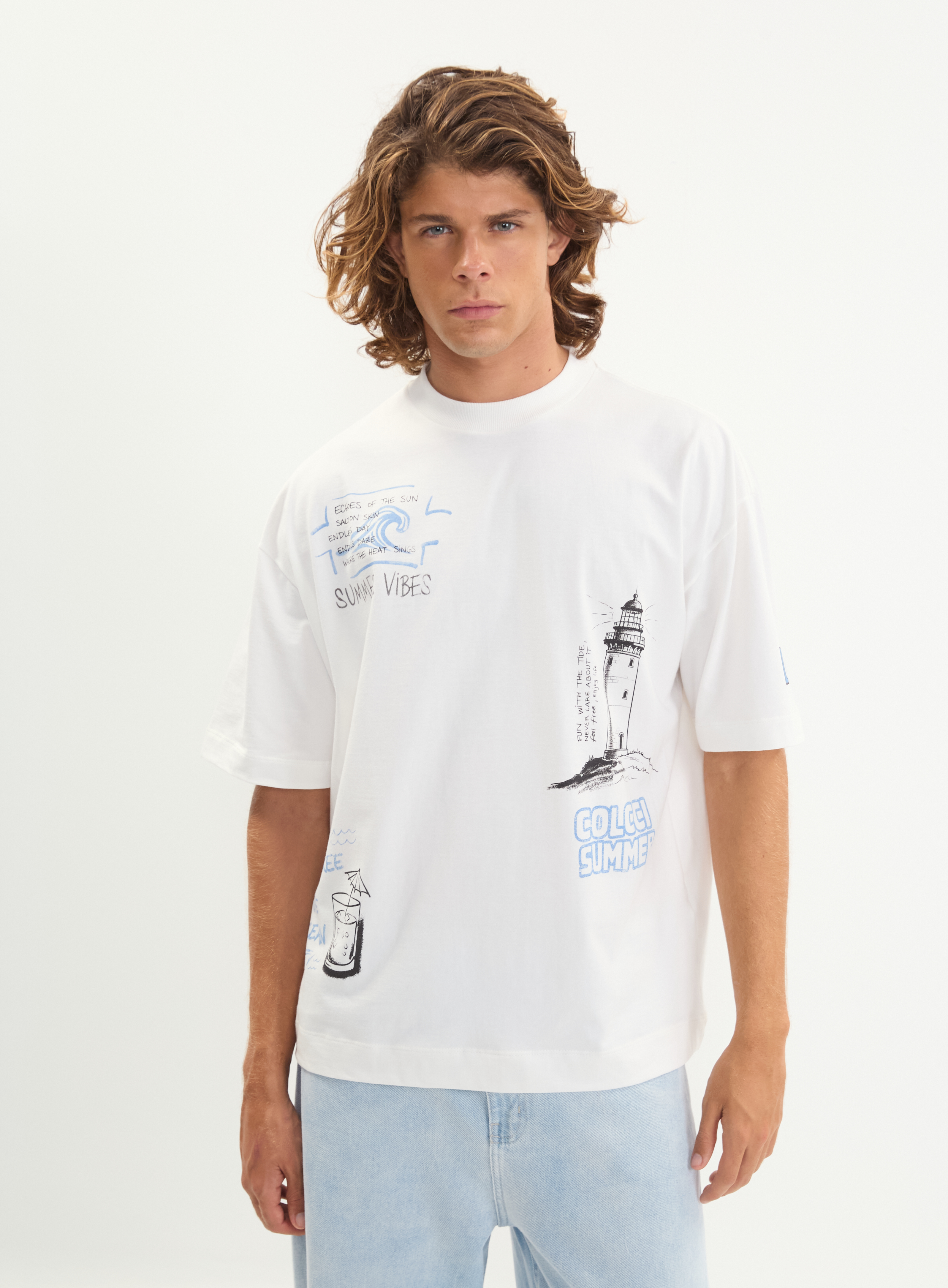 CAMISETA COLCCI G OFF SHELL