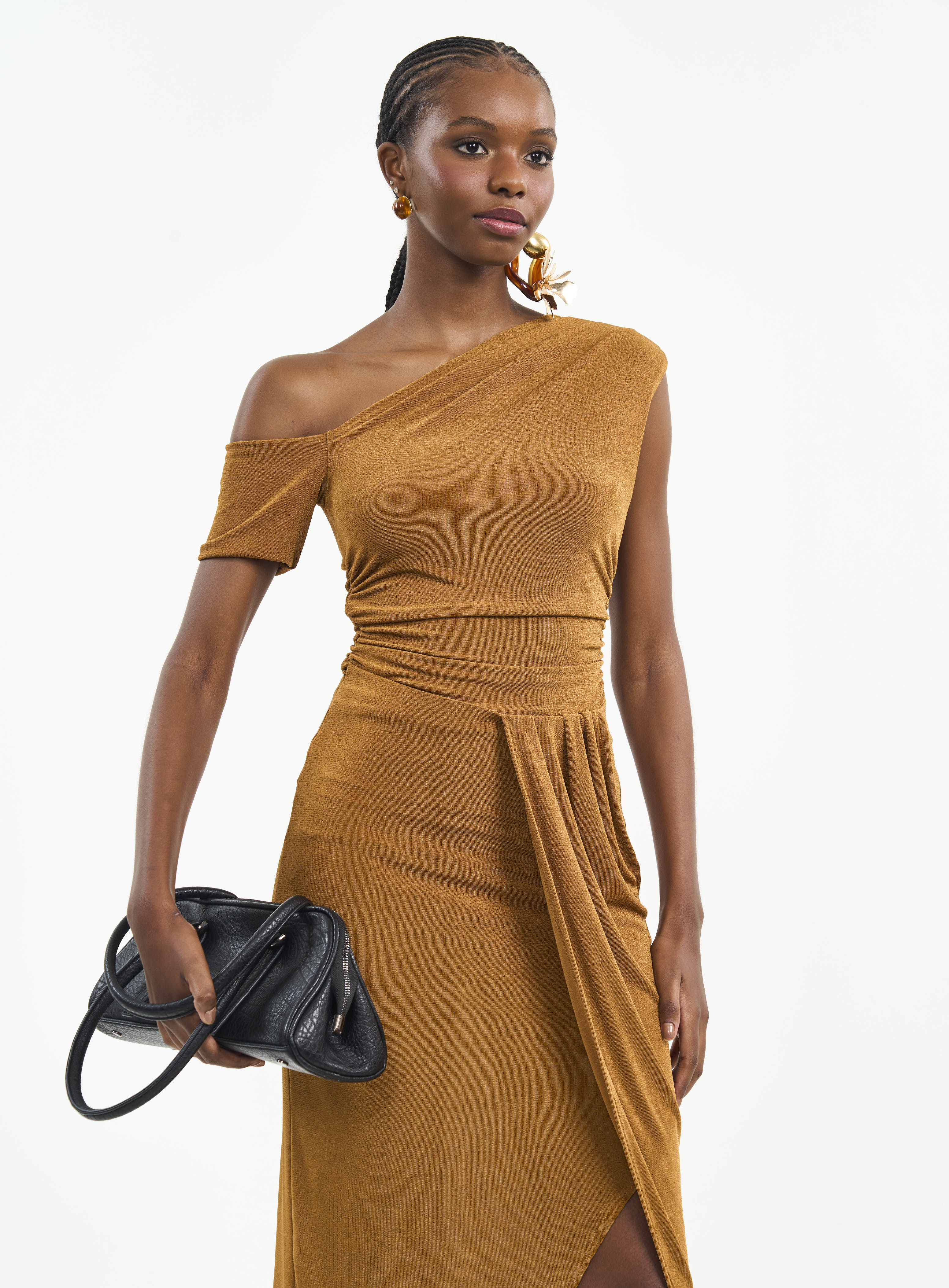 VESTIDO COLCCI G MARROM DROME