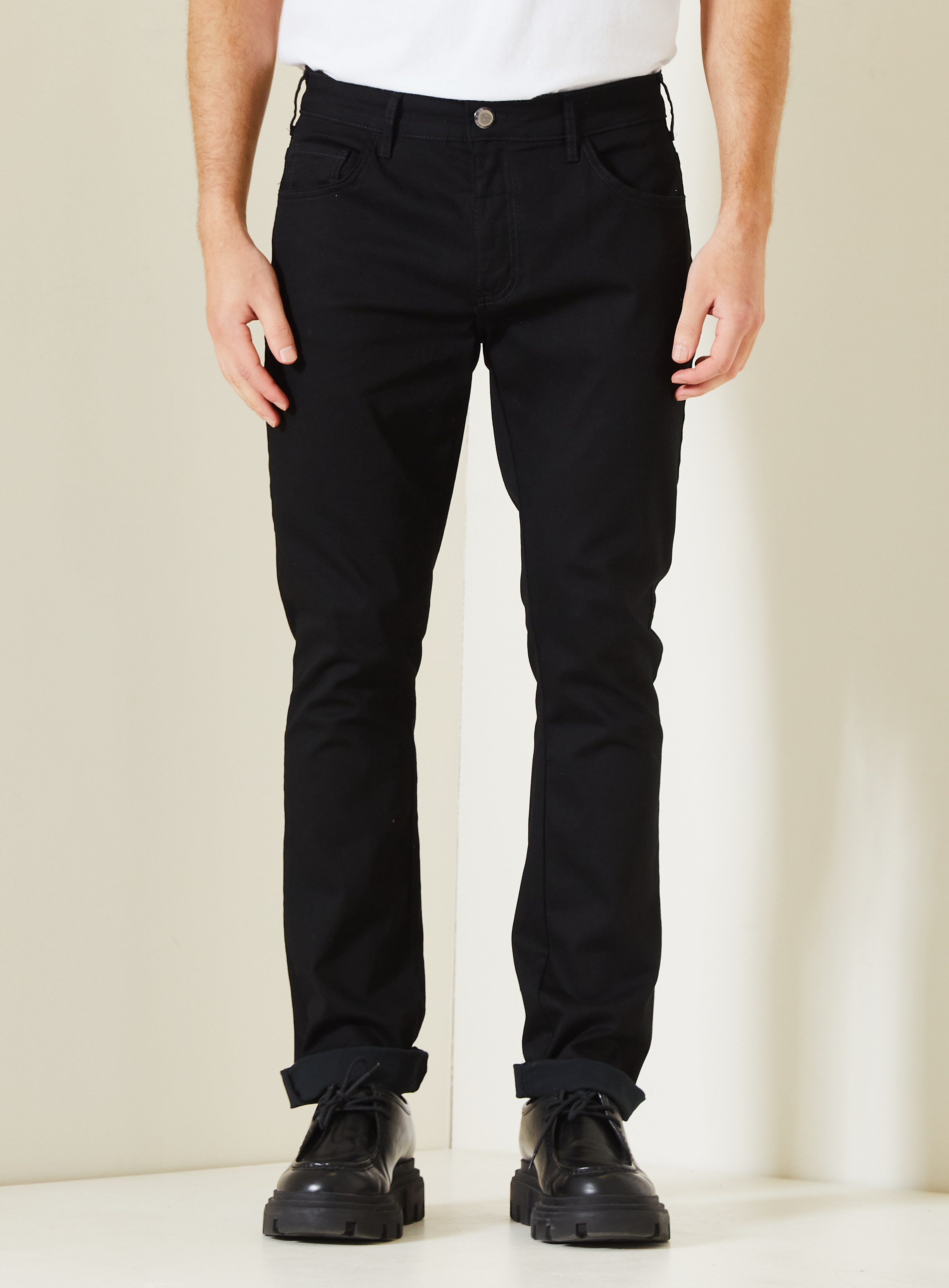 CALÇA JEANS GILSON 40 IND.PRETO