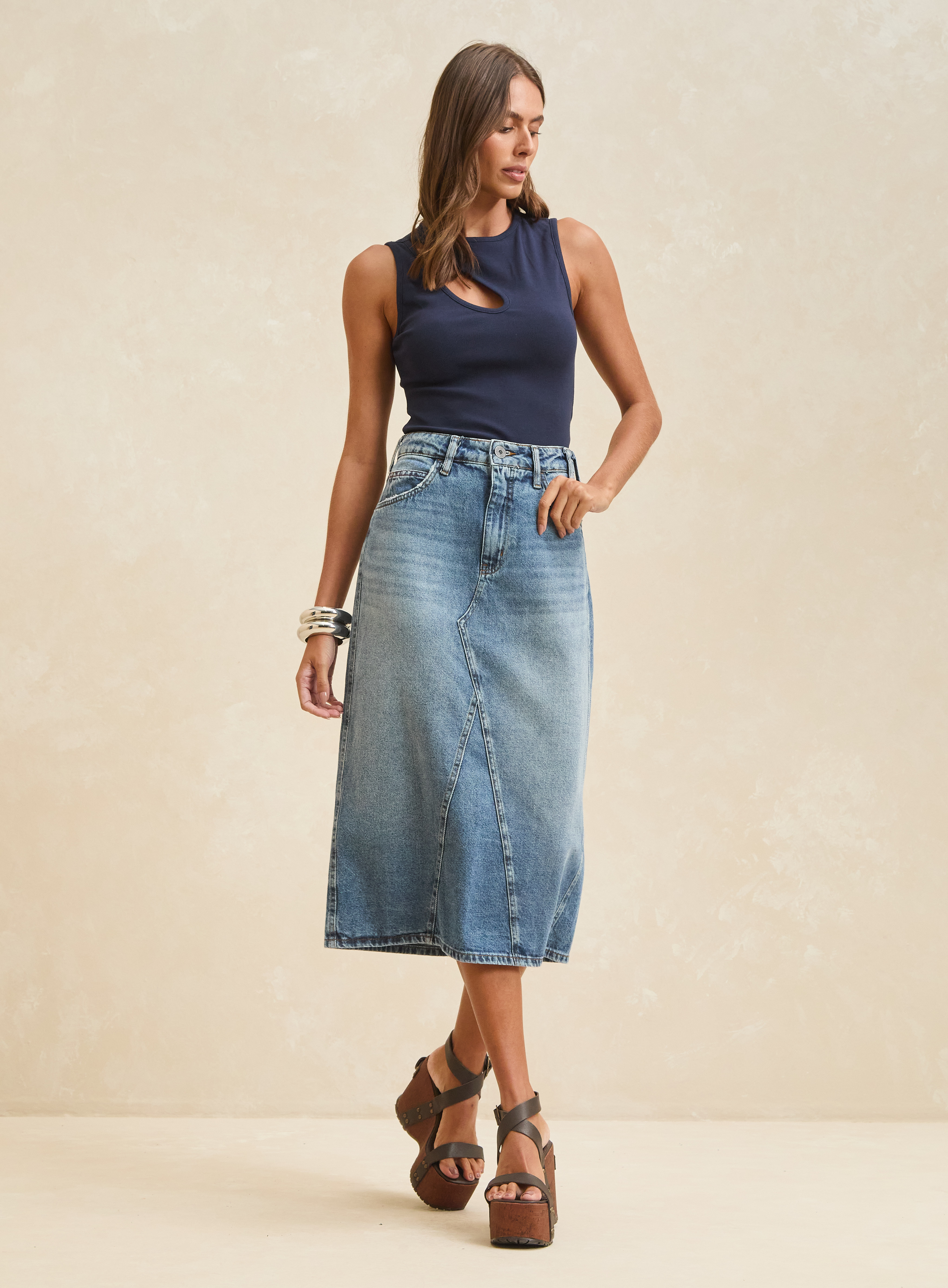 SAIA JEANS 36 INDIGO