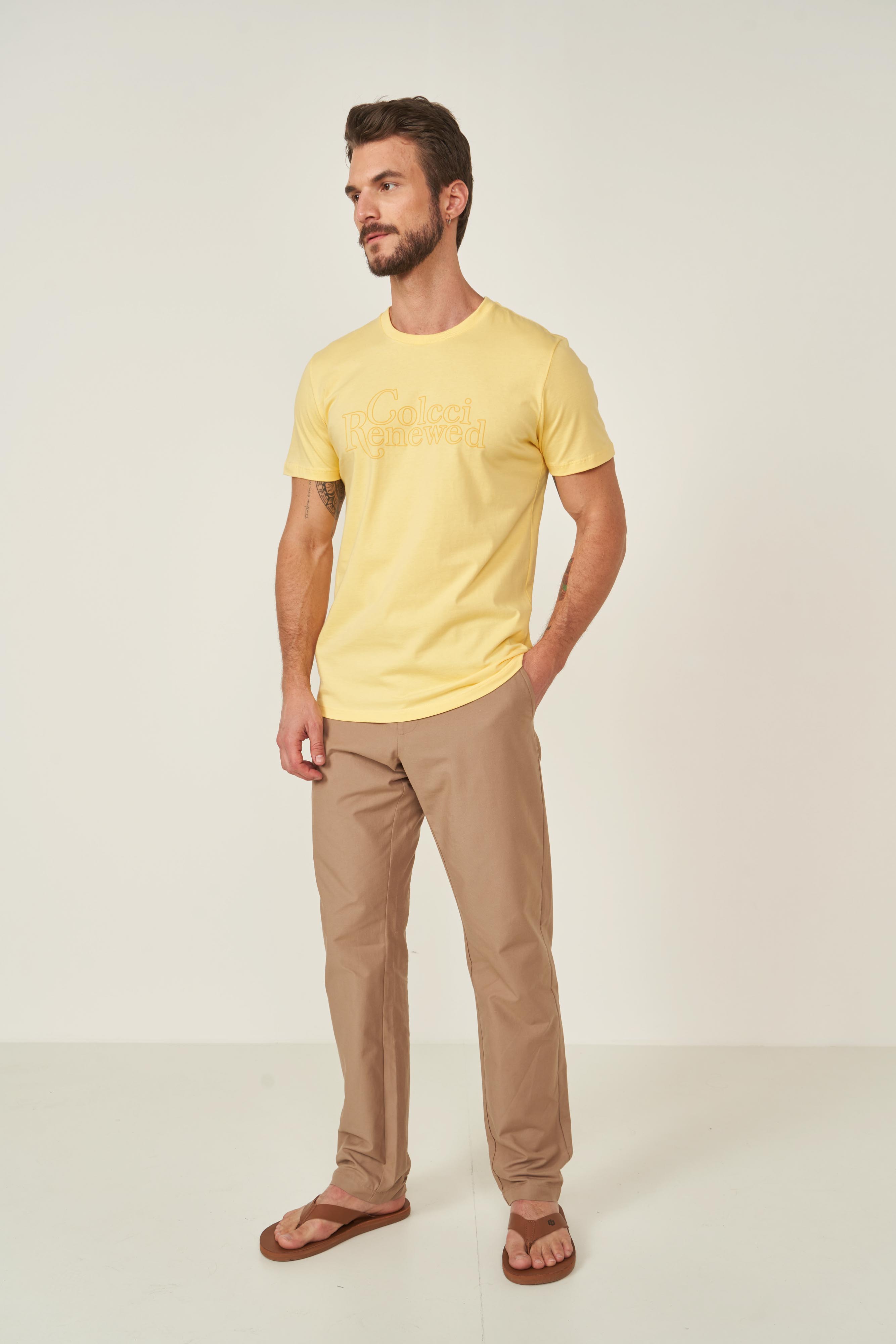 CAMISETA COLCCI G AMARELO CORNISH