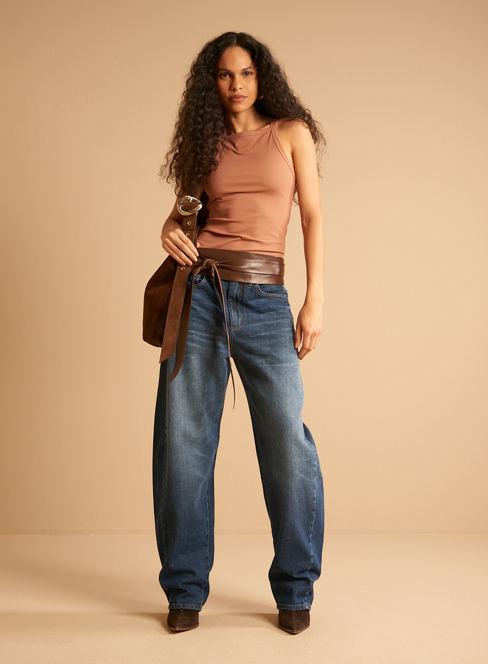 CALÇA JEANS BARREL 40 INDIGO