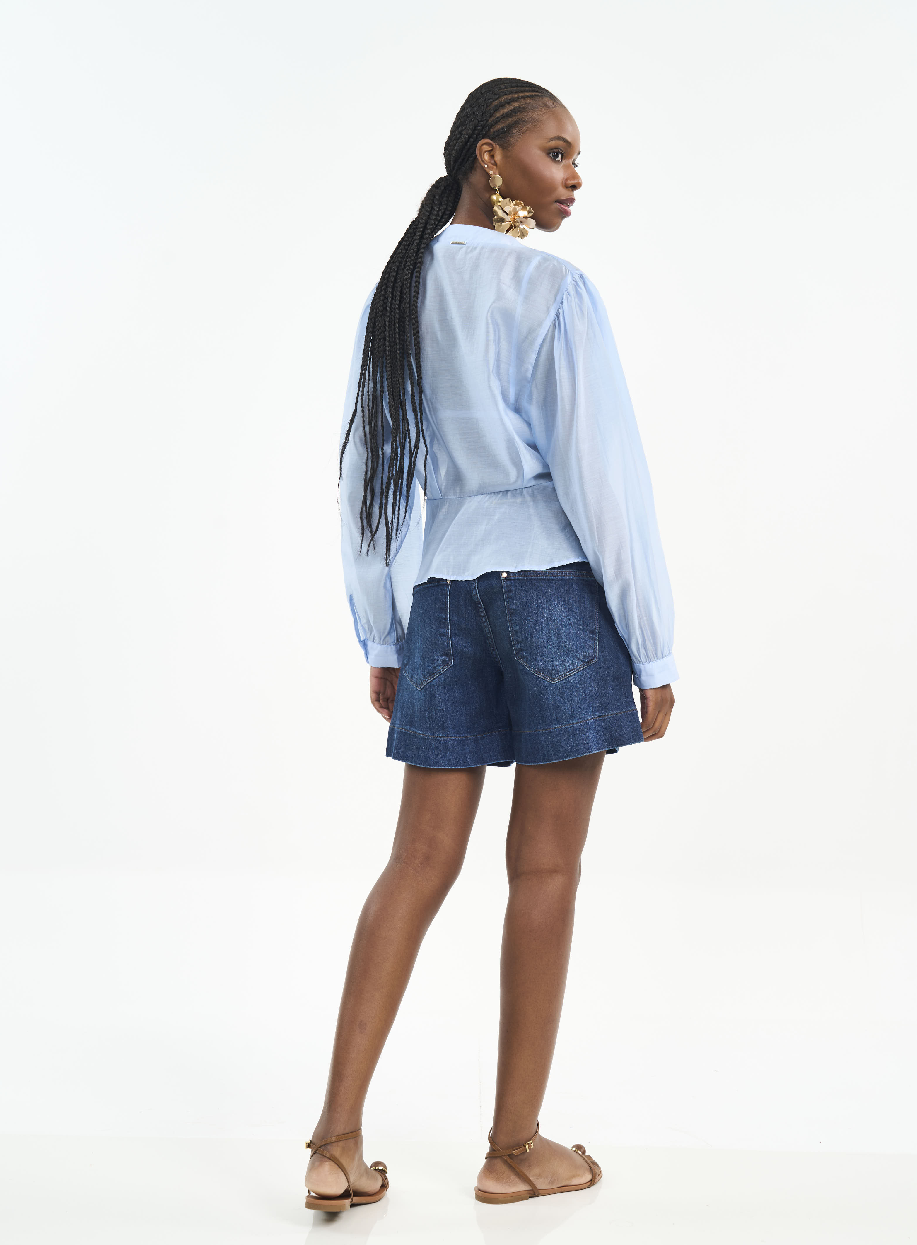 BERMUDA JEANS DARIA 36 INDIGO