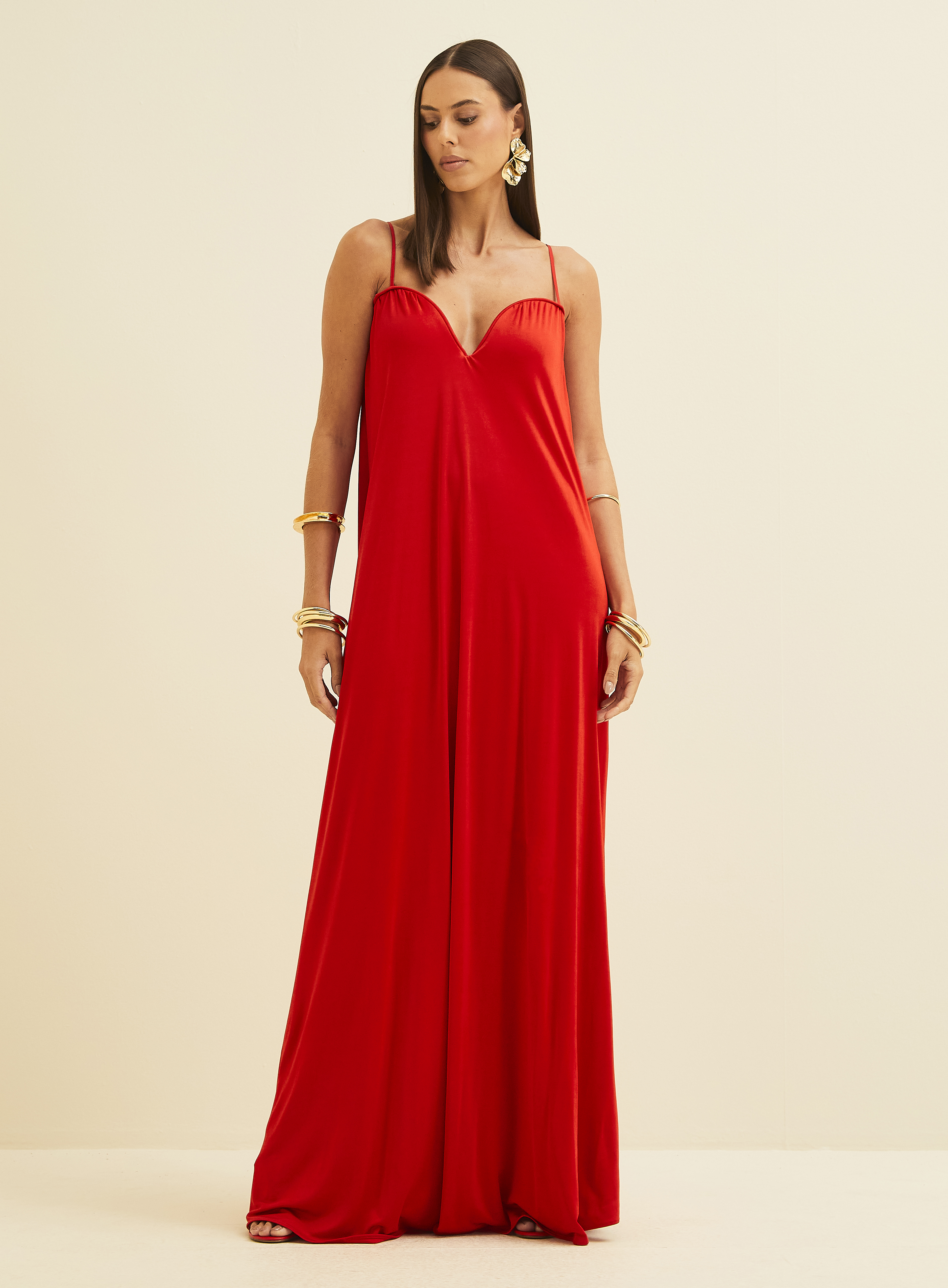 VESTIDO FORUM P VERMELHO SPARKLY