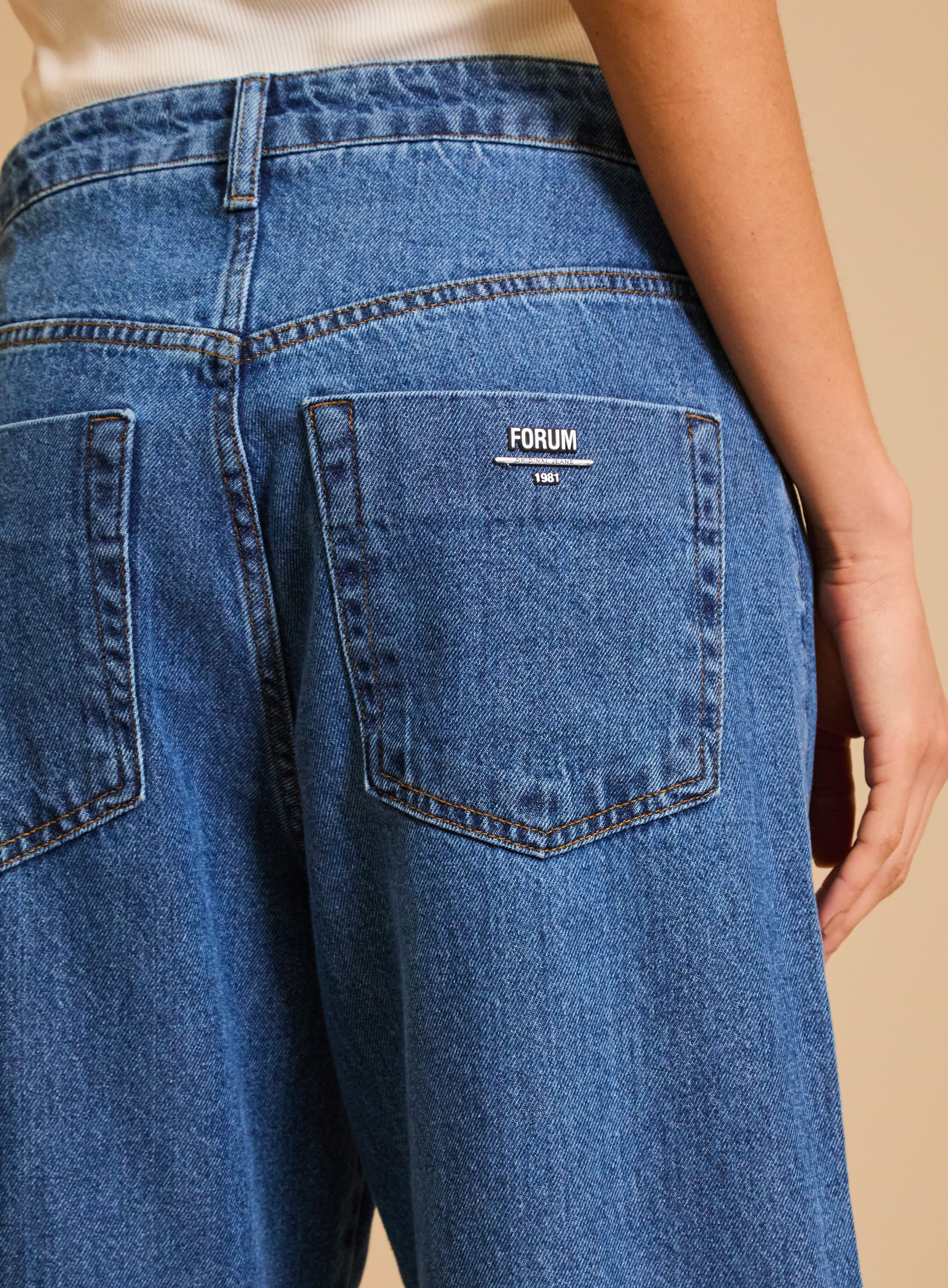 CALÇA JEANS OVERSIZE 36 INDIGO