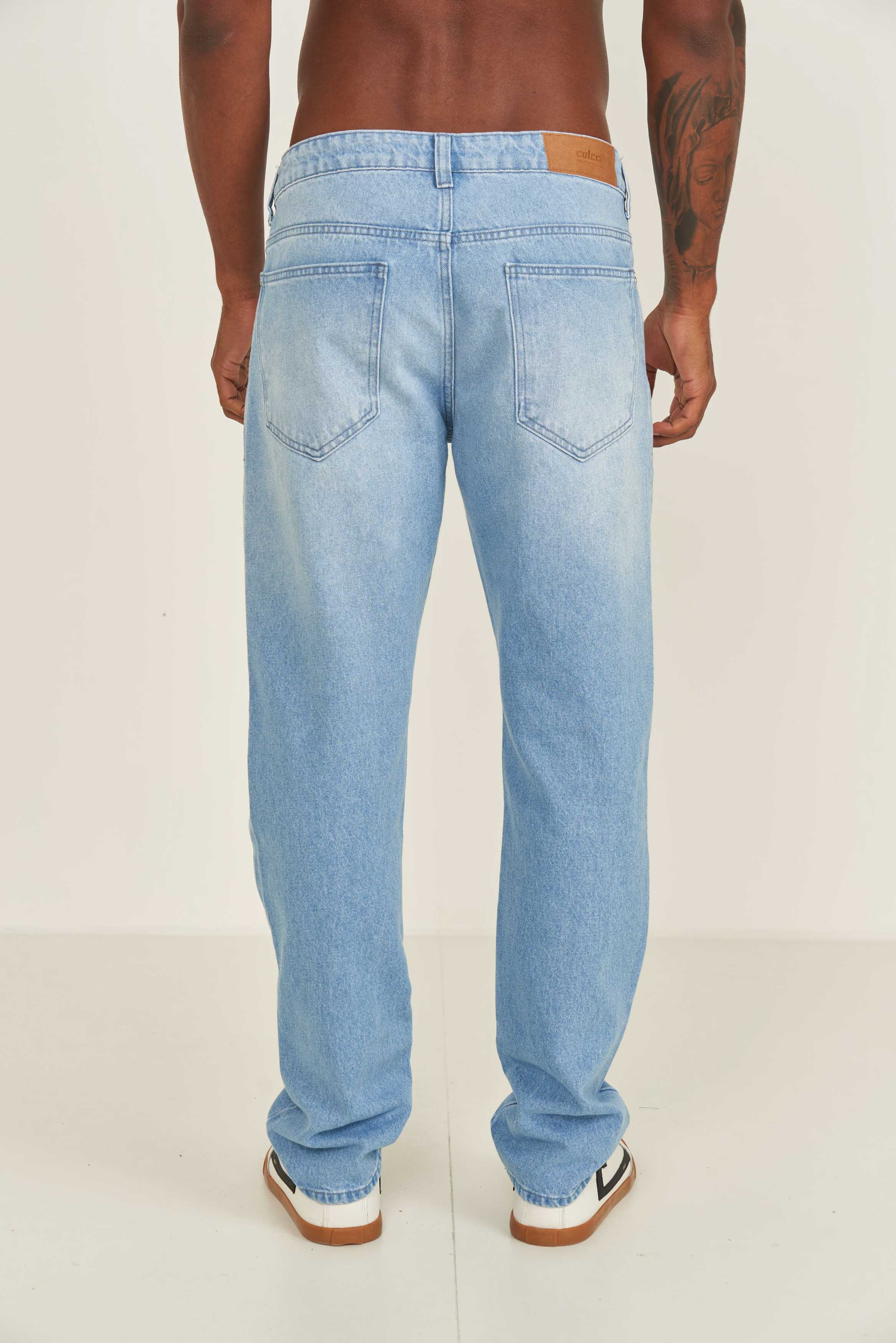CALÇA JEANS RETA 42 INDIGO