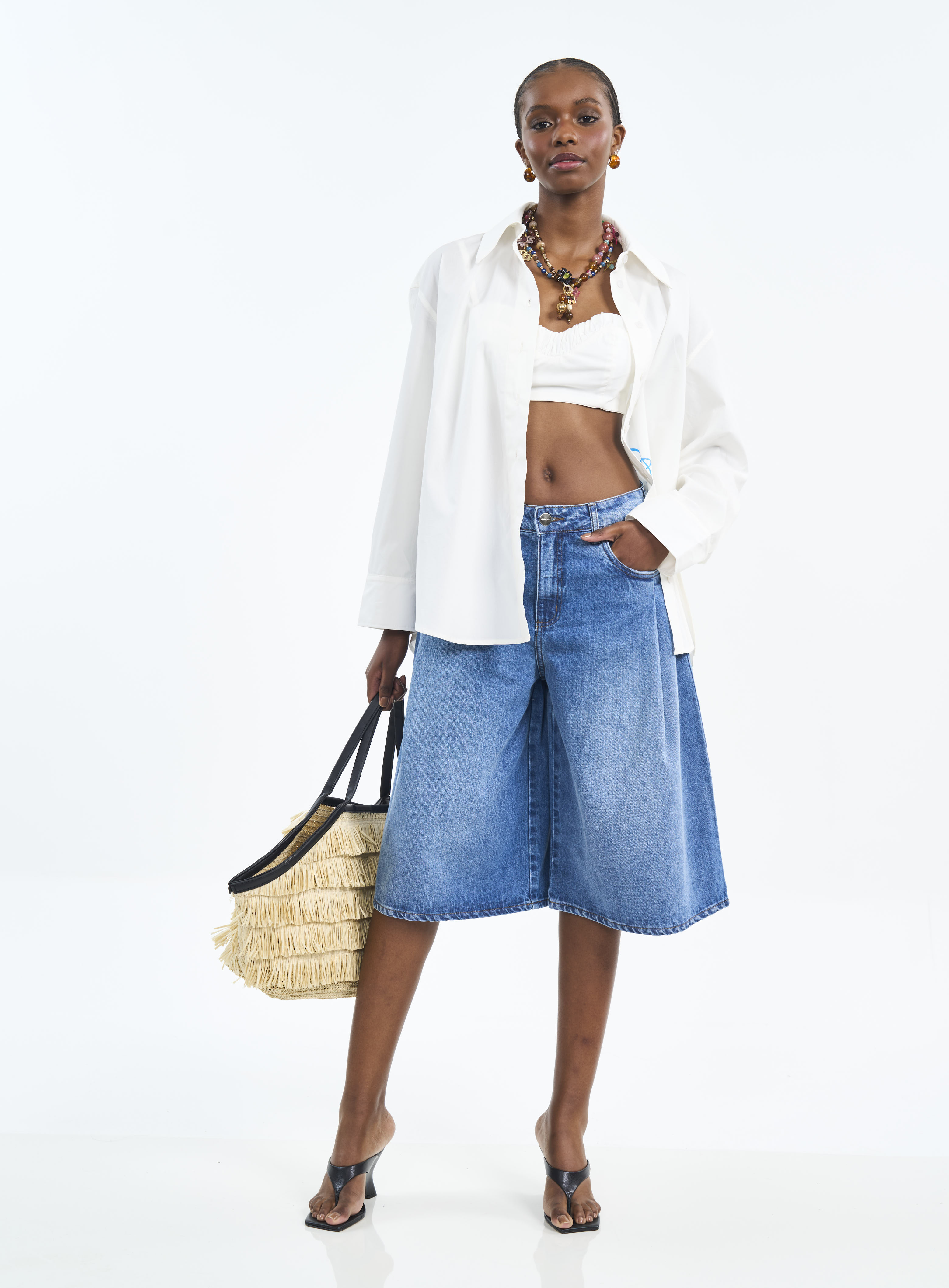 BERMUDA JEANS JADE 38 INDIGO
