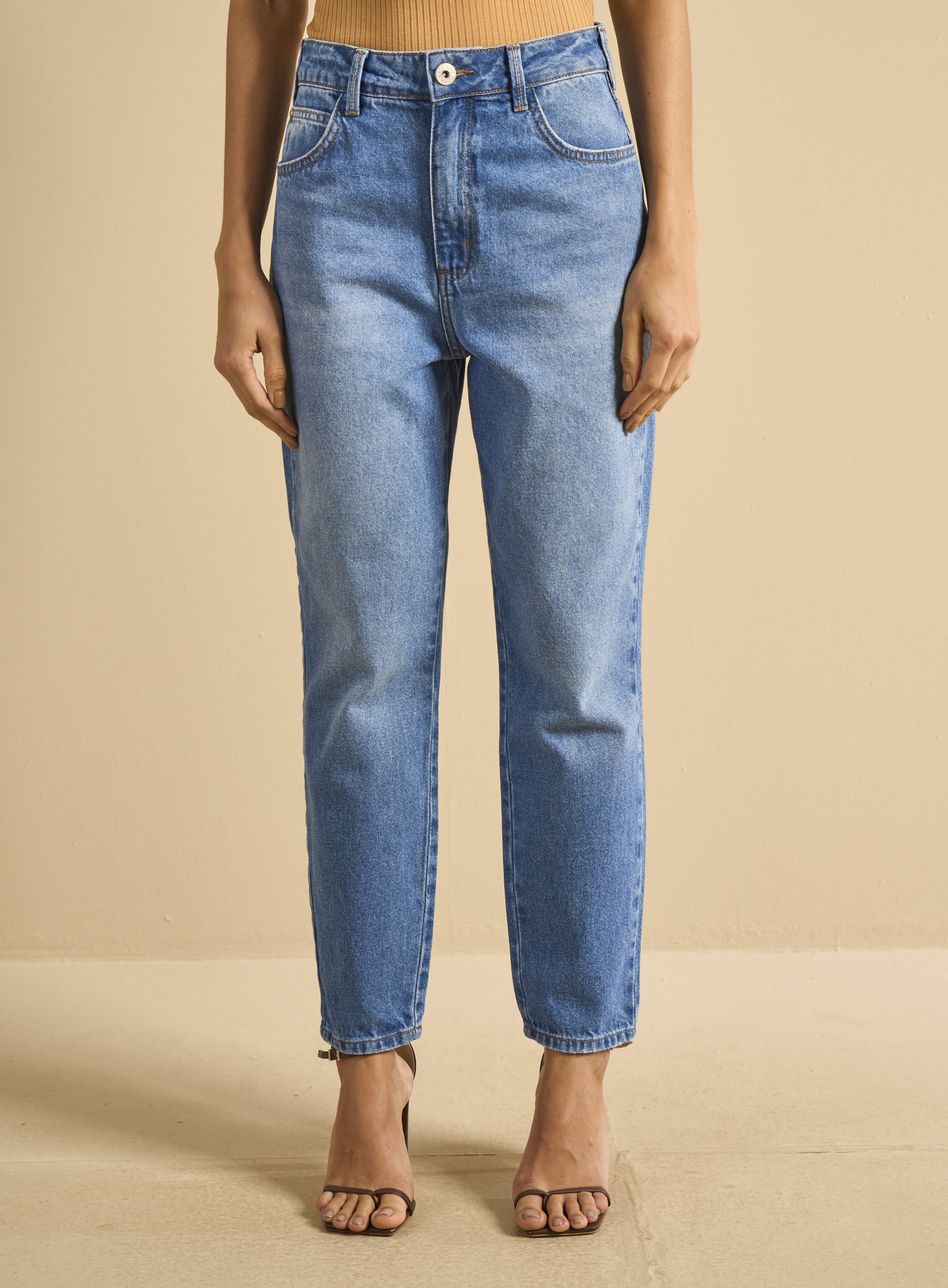 CALÇA JEANS LOLA 38 INDIGO CLARO
