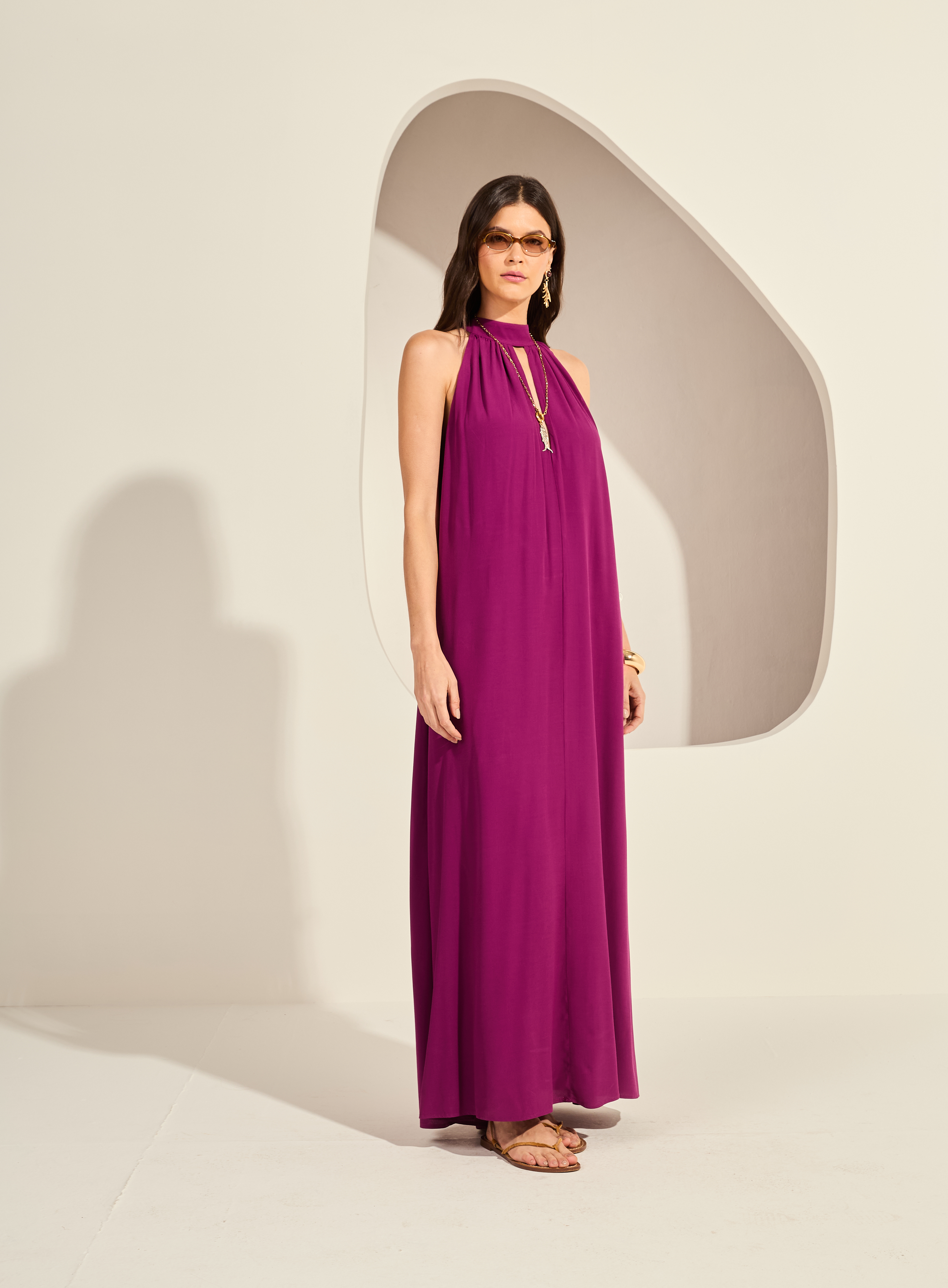 VESTIDO FORUM G ROXO ORCHID TIN