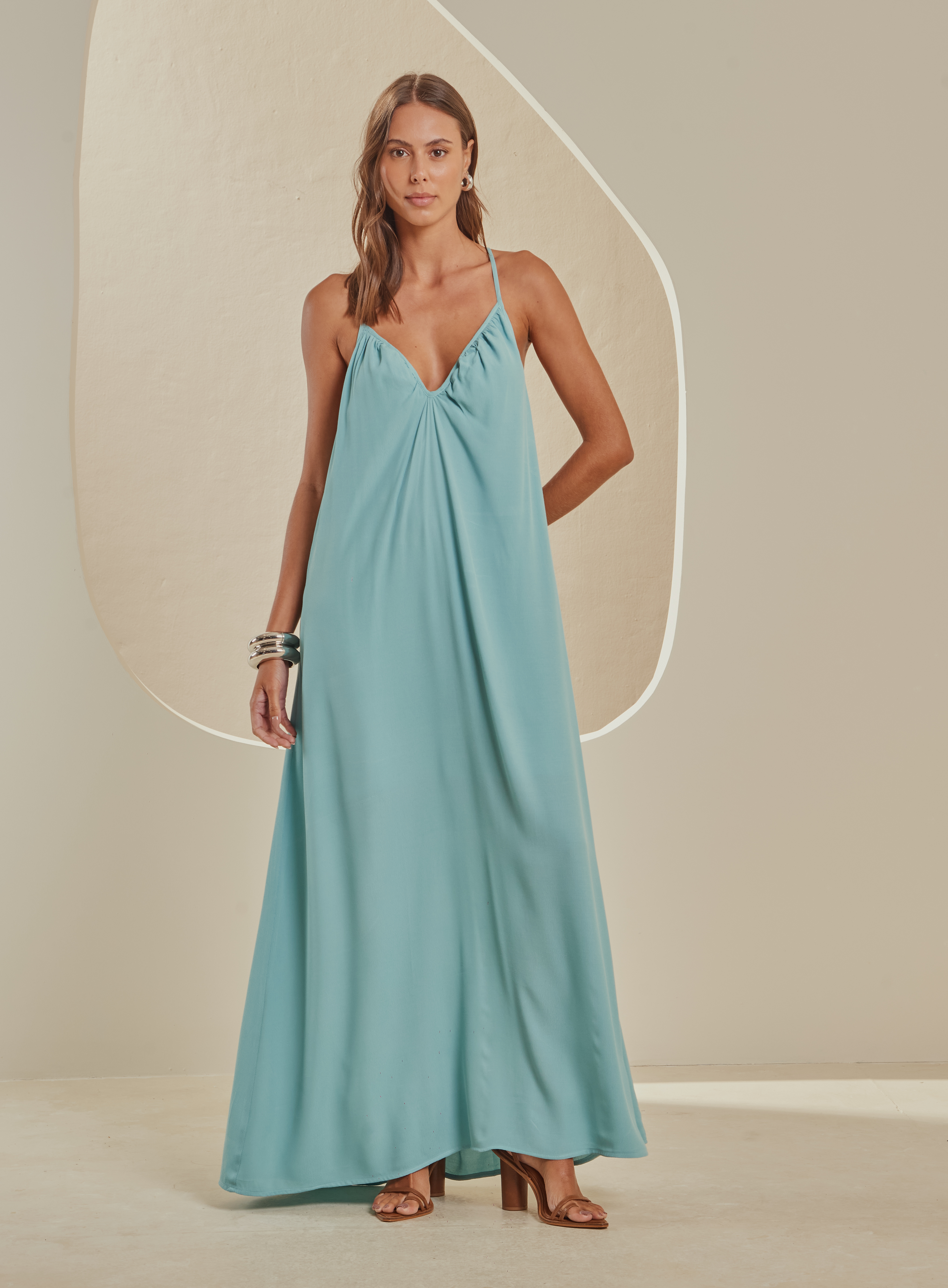 VESTIDO FORUM M AZUL CAMEO