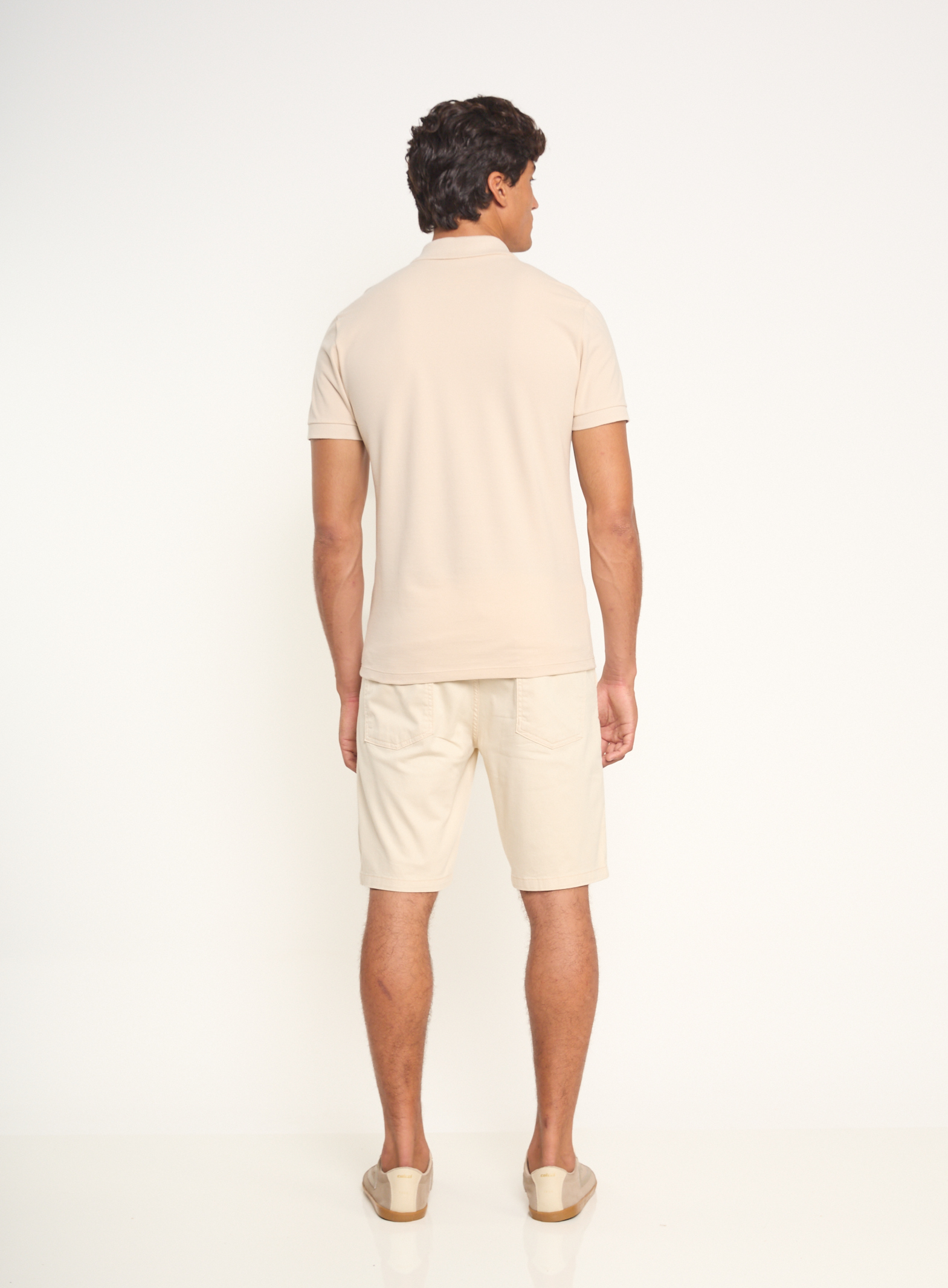 BERMUDA SARJA DAVI 40 BEGE TAUPE