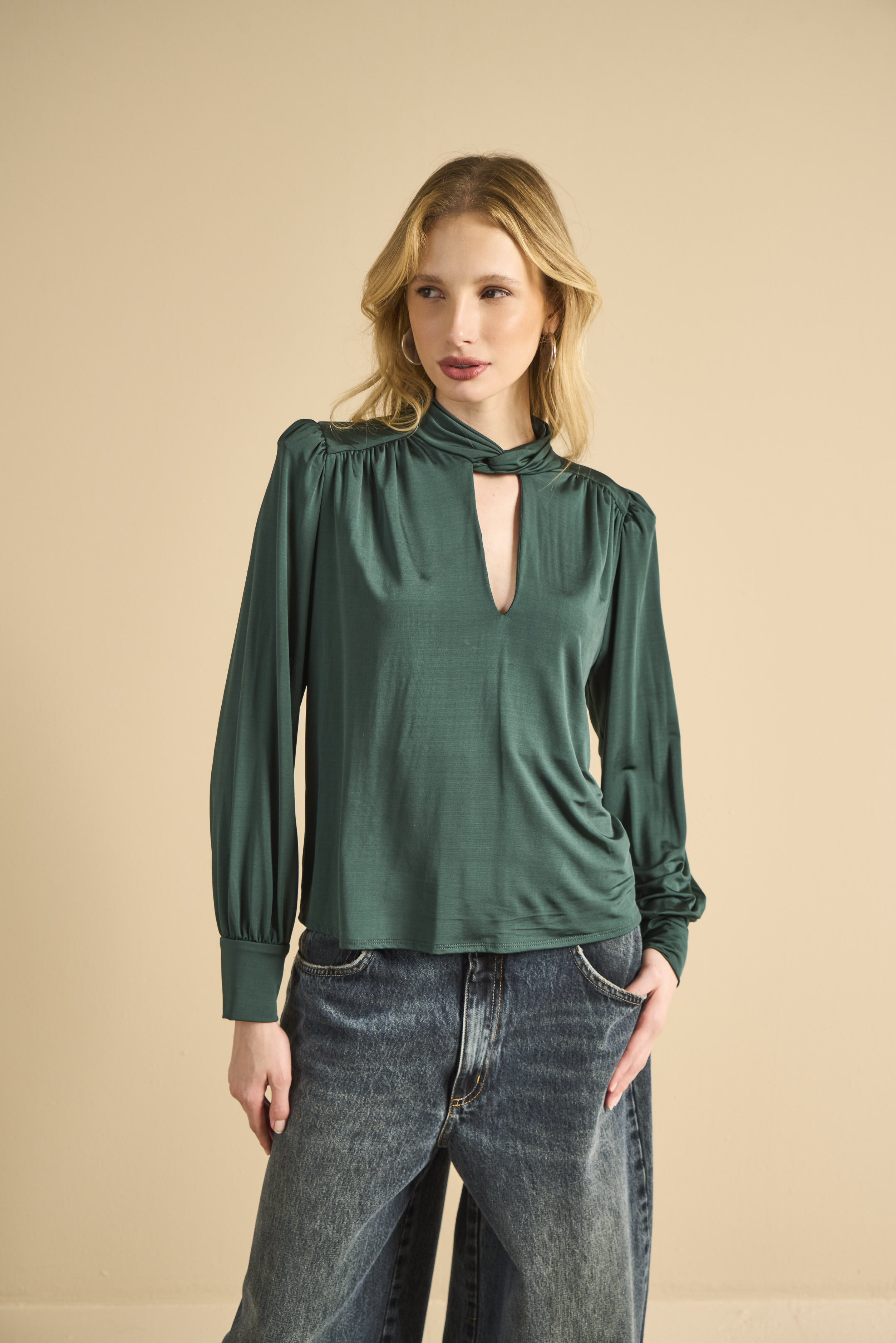 BLUSA FORUM PP VERDE MALACHITE