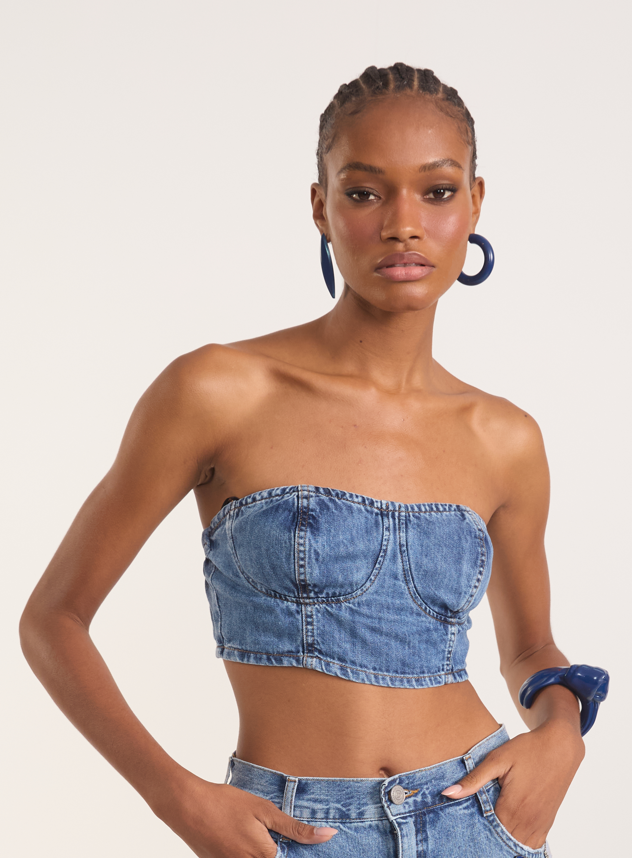 TOP JEANS M INDIGO