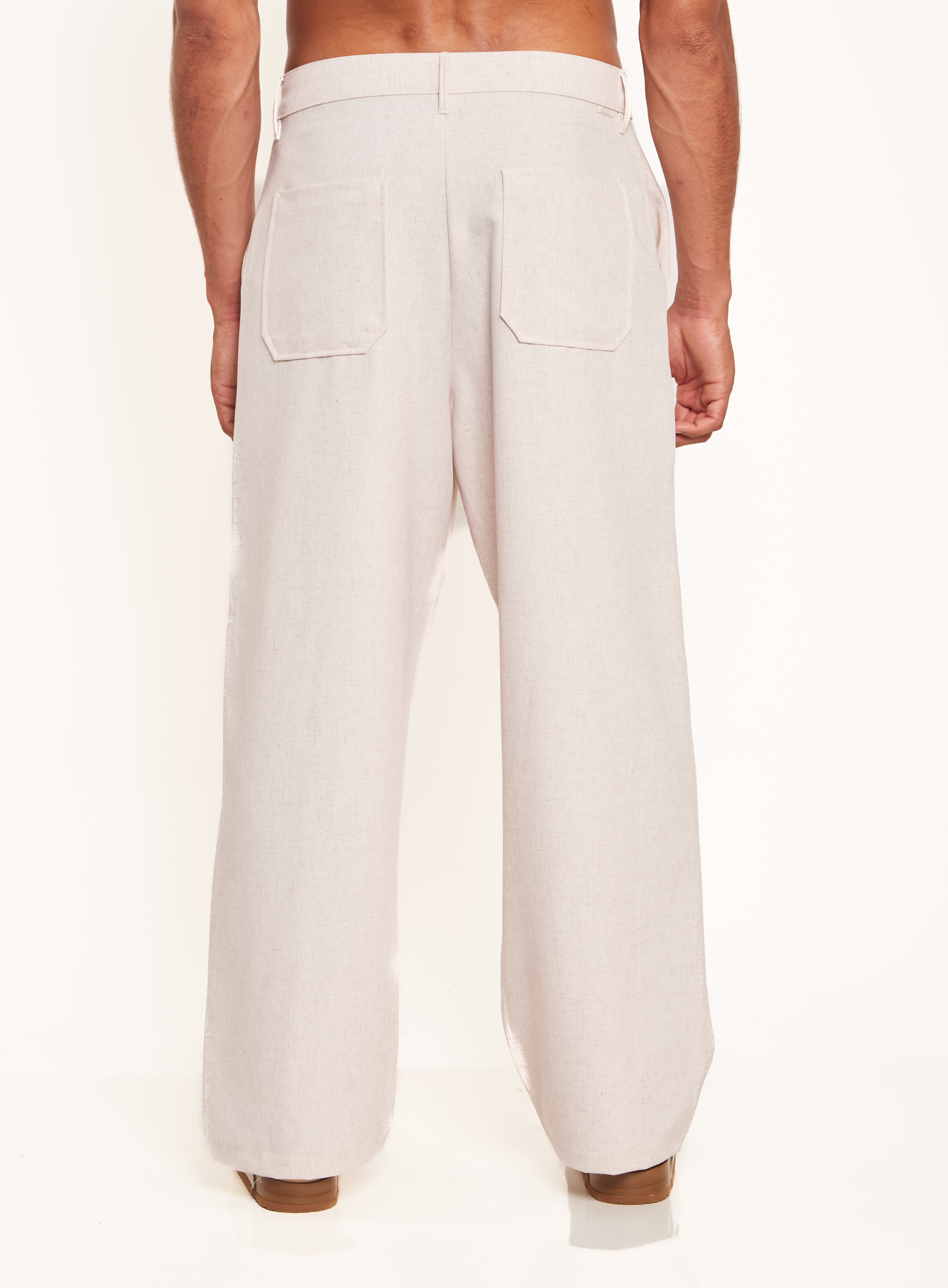 CALÇA COLCCI G BEGE/MARROM