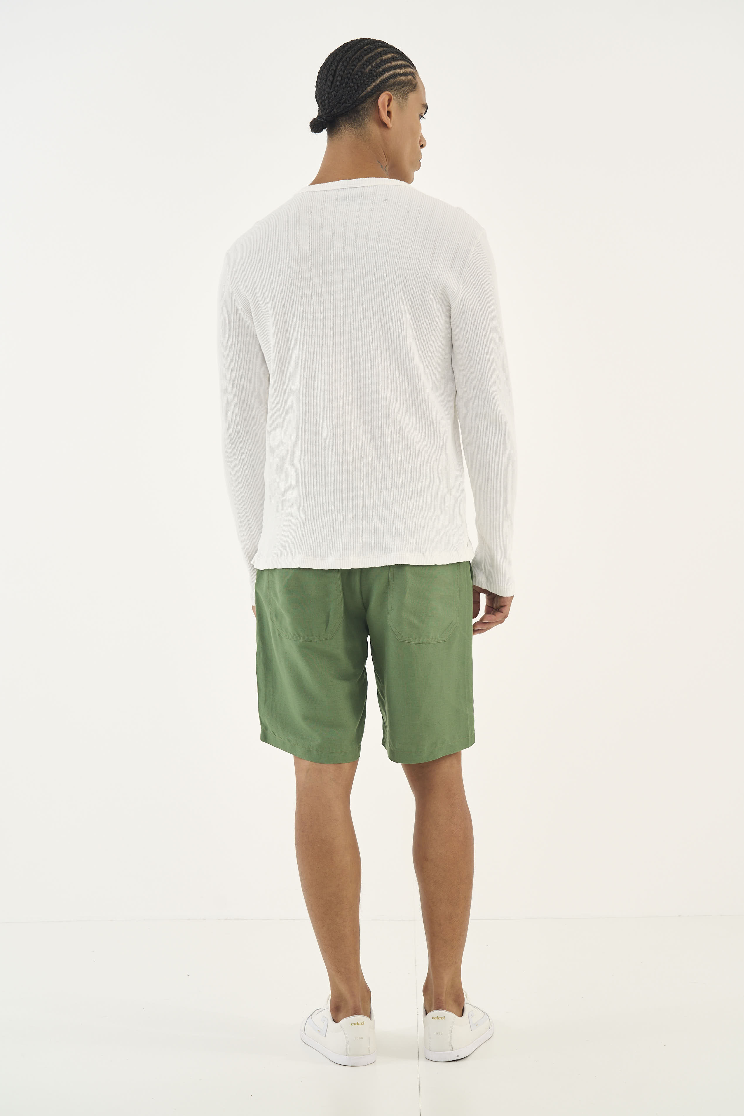 BERMUDA LINHO GG VERDE DRAGON