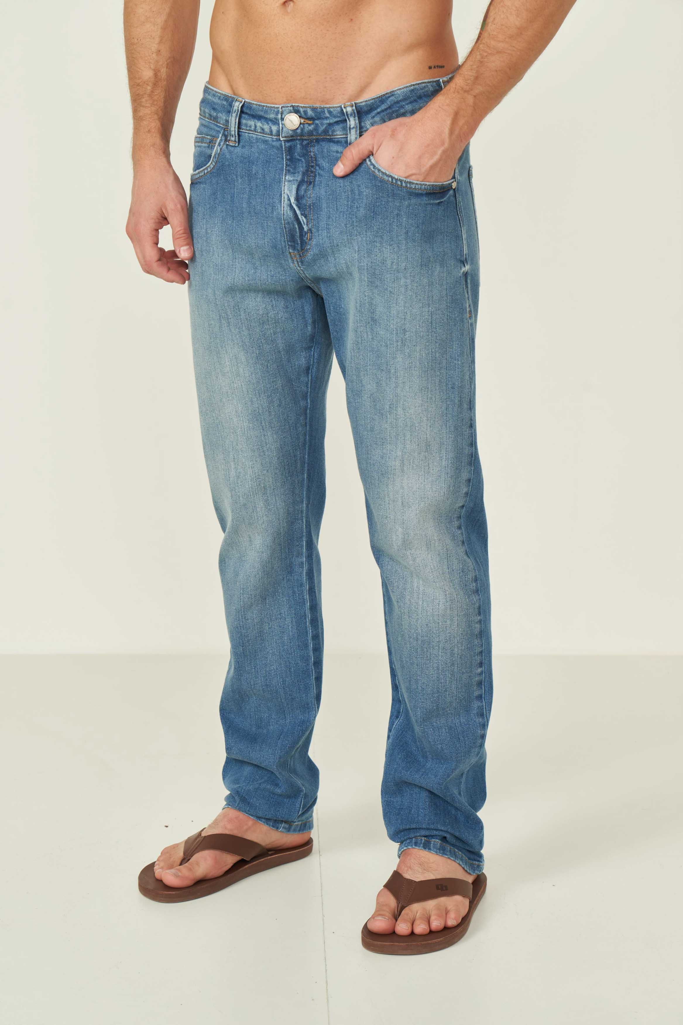 CALÇA JEANS COMFORT 42 INDIGO
