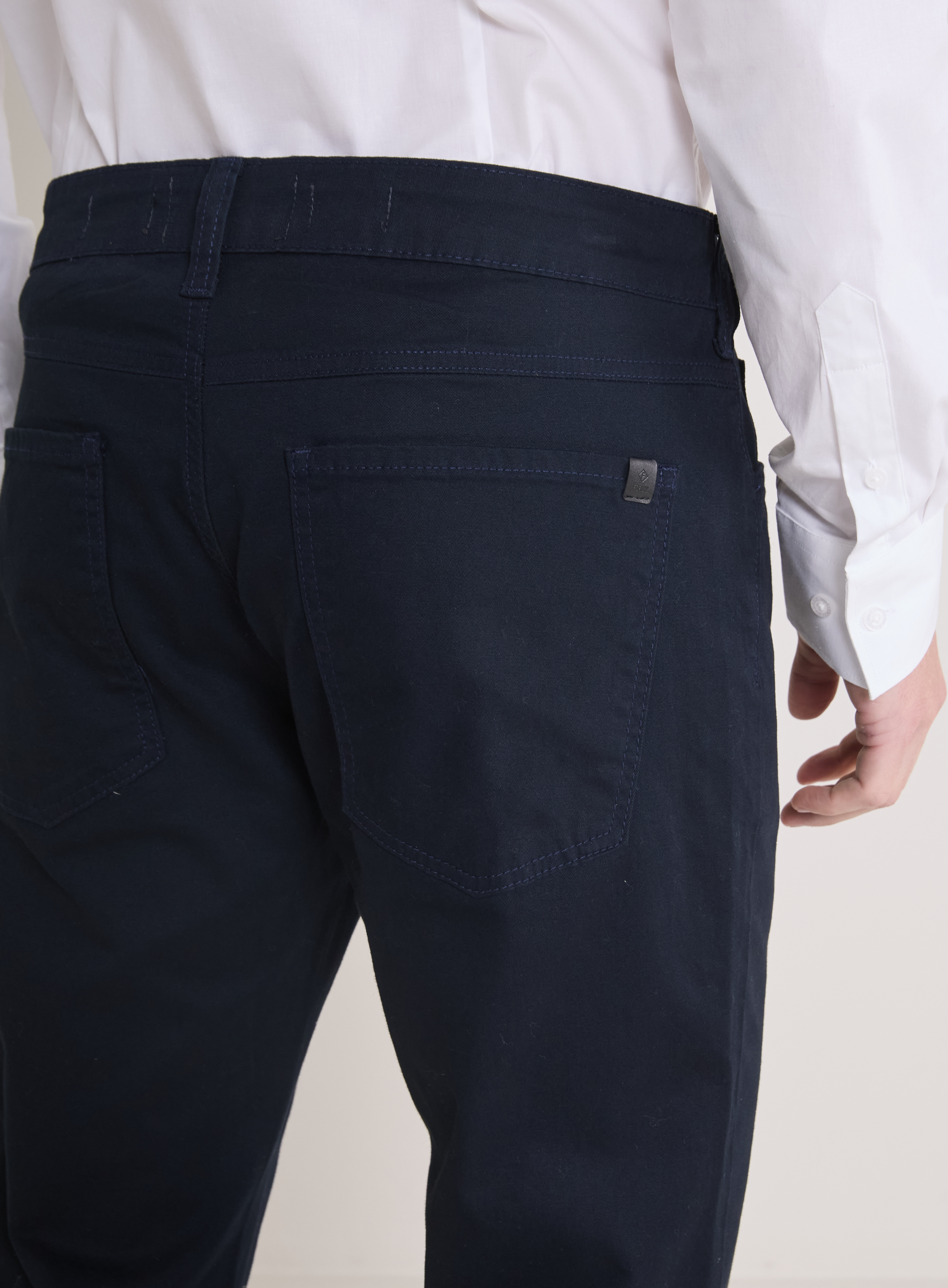 CALÇA SARJA VITOR 38 AZUL OLYMPIC