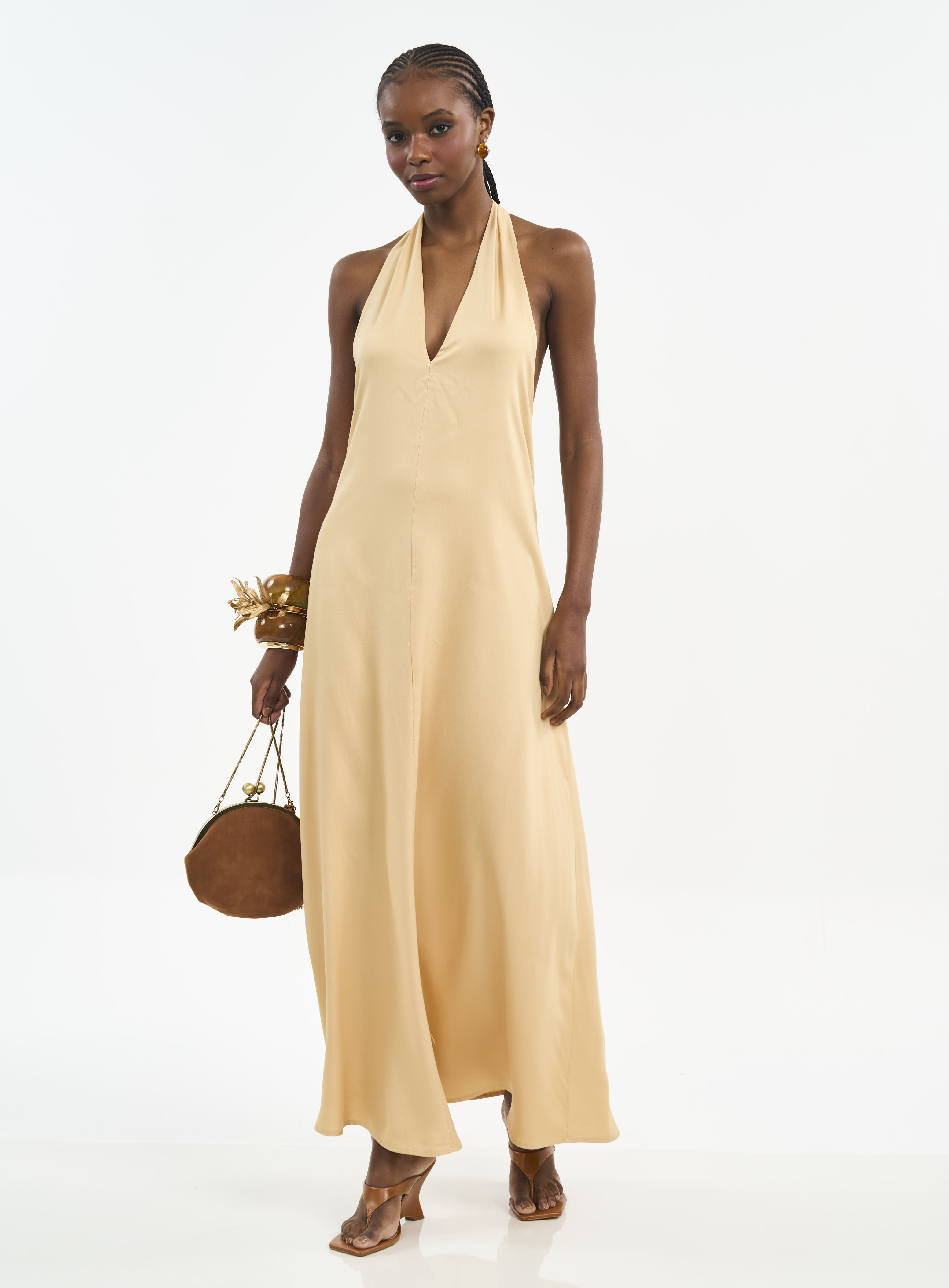 VESTIDO COLCCI P BEGE BIENTO