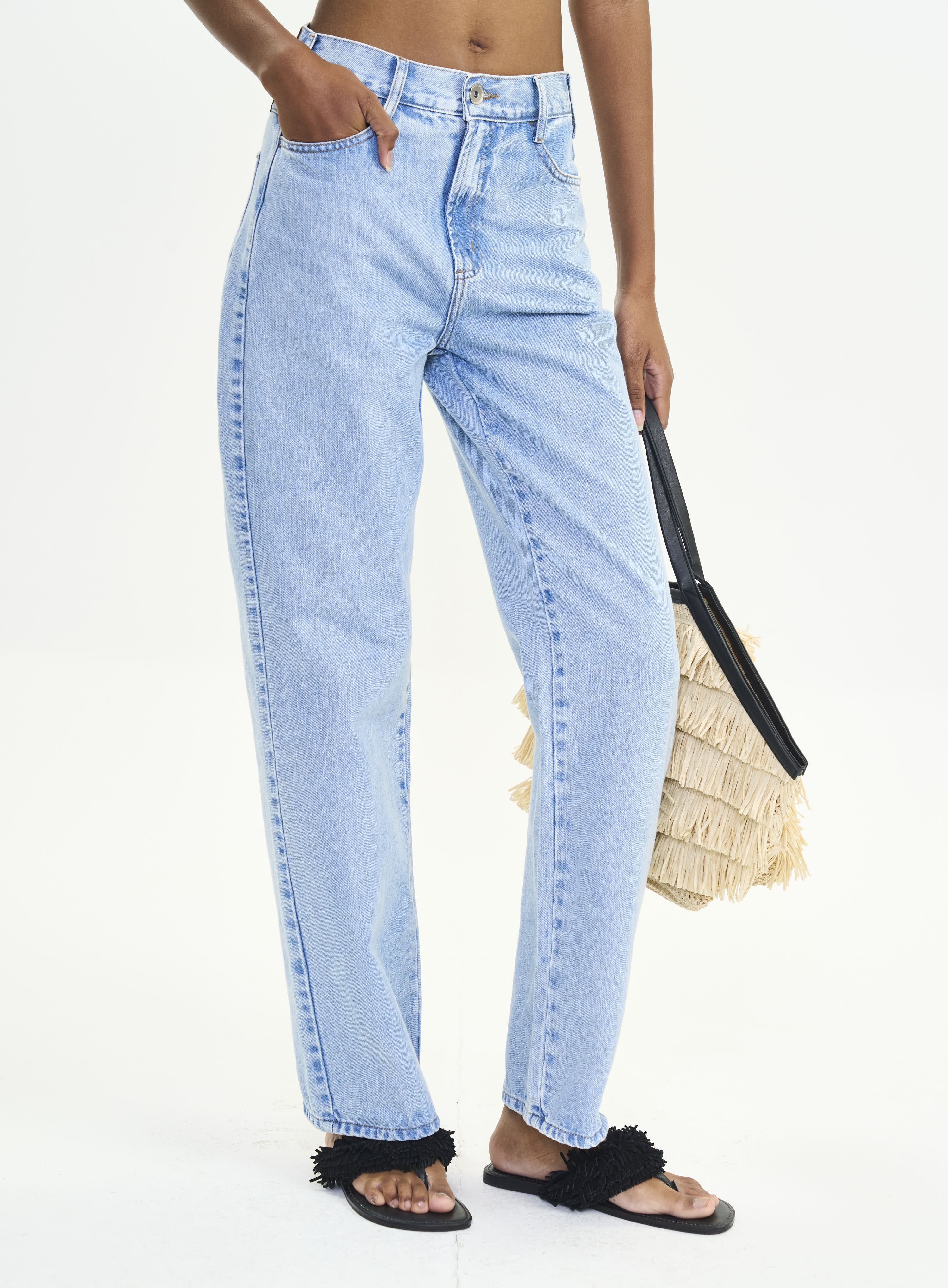 CALÇA JEANS LEONI LOW 34 INDIGO
