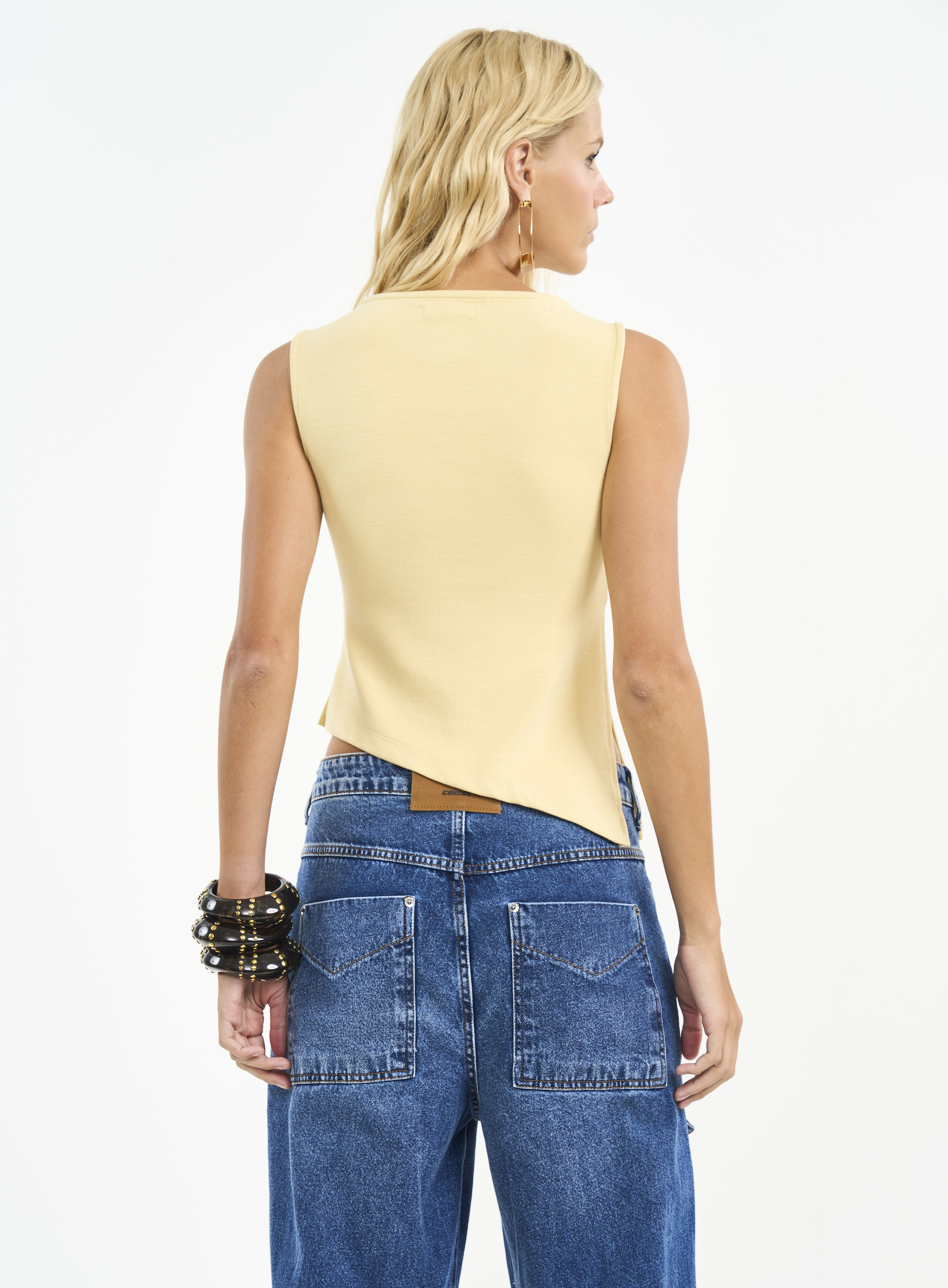 BLUSA COLCCI M AMARELO SOLENE