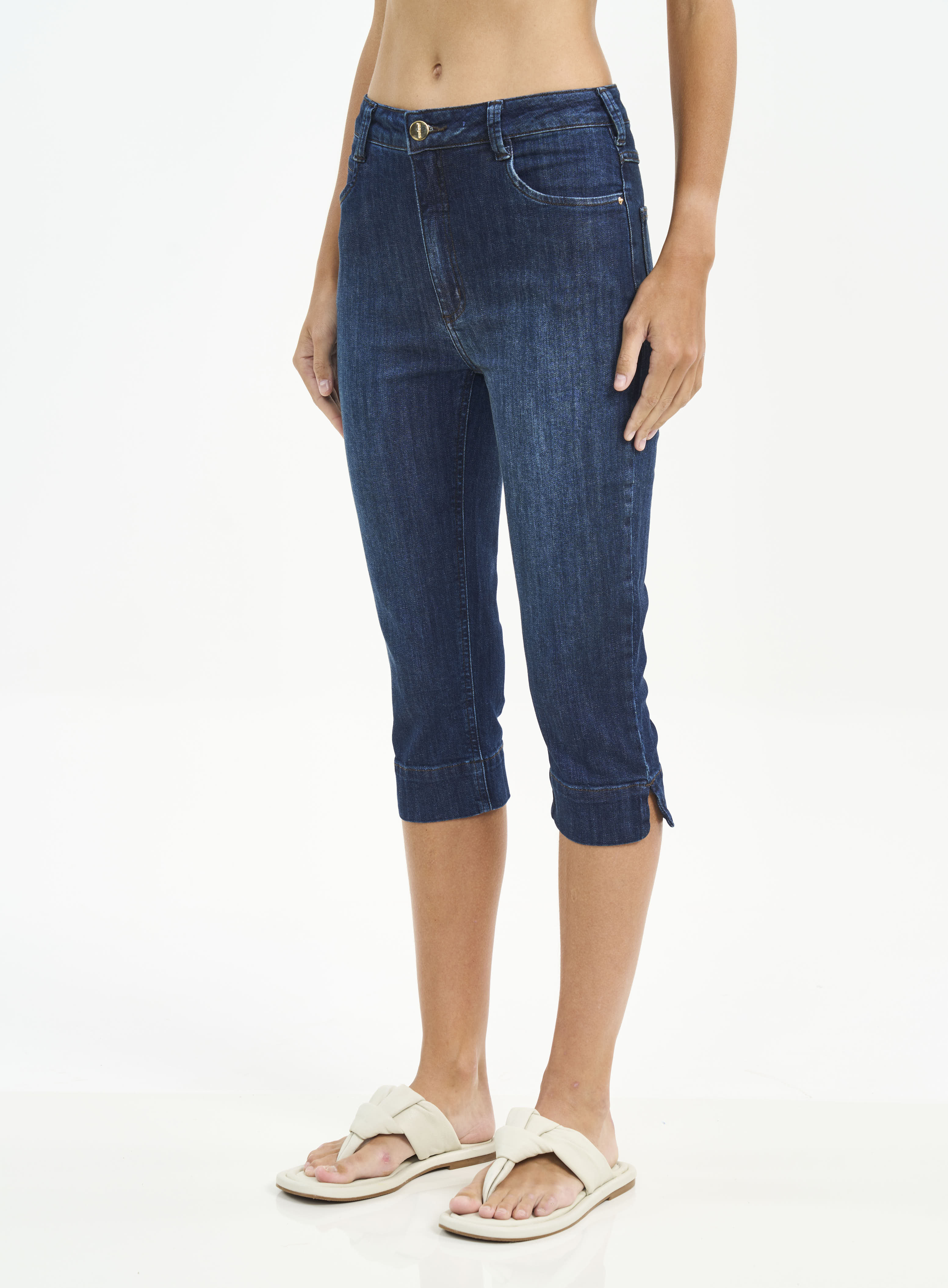 CALÇA JEANS CAPRI 36 INDIGO