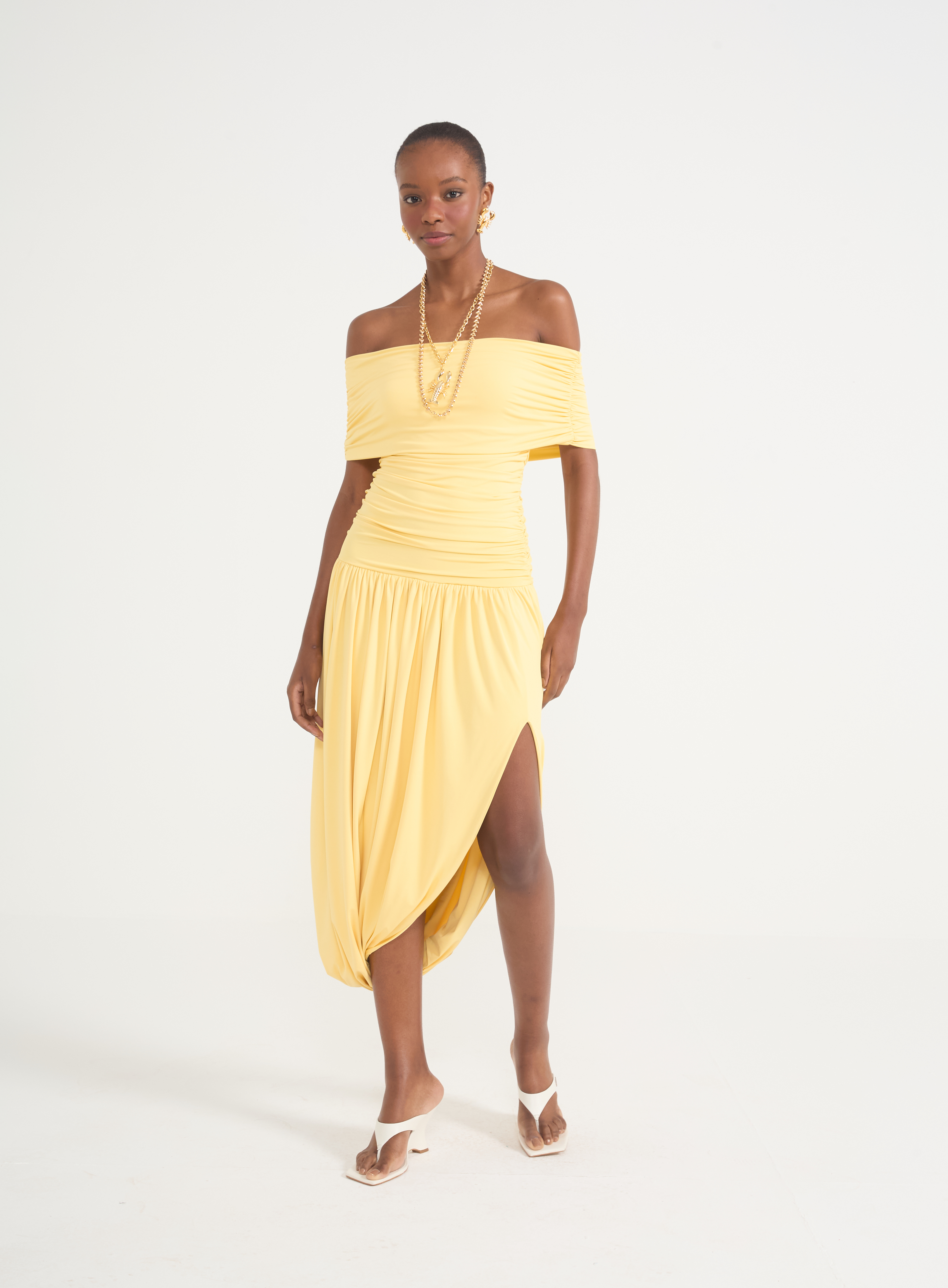 VESTIDO COLCCI P AMARELO CORNISH