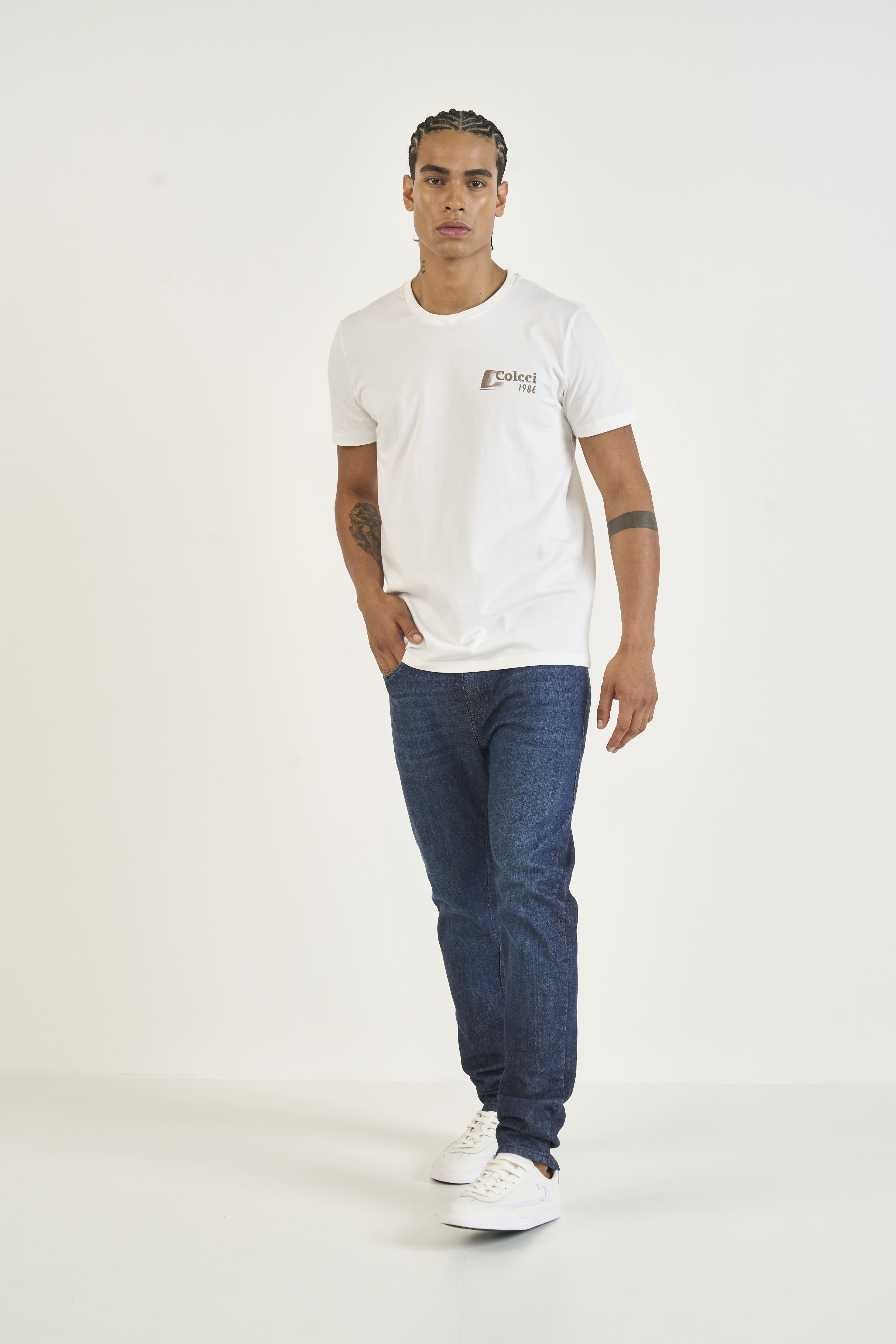 CALÇA JEANS NEW FELIPE 42 INDIGO