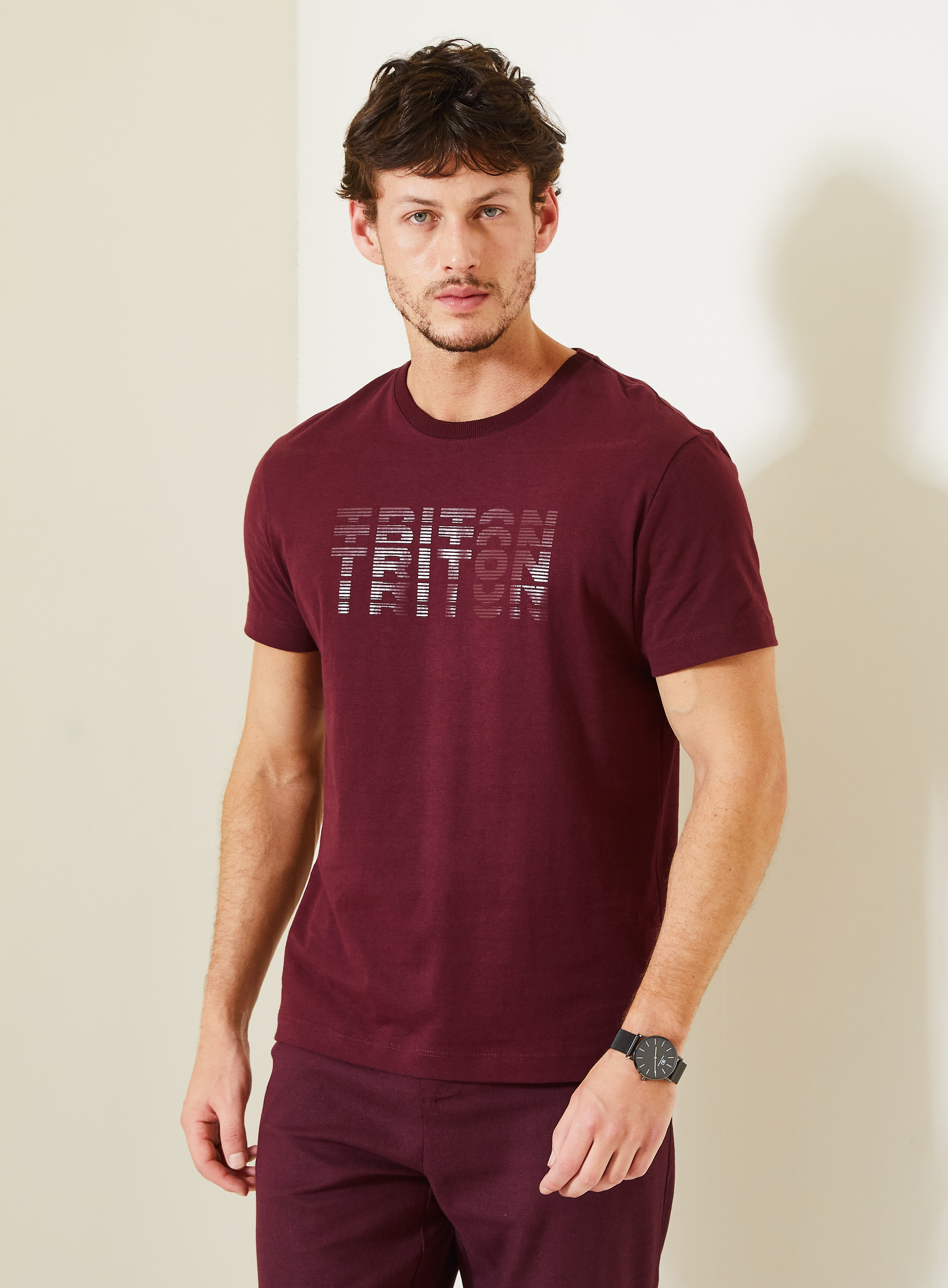 CAMISETA TRITON G BEGE INCENSE