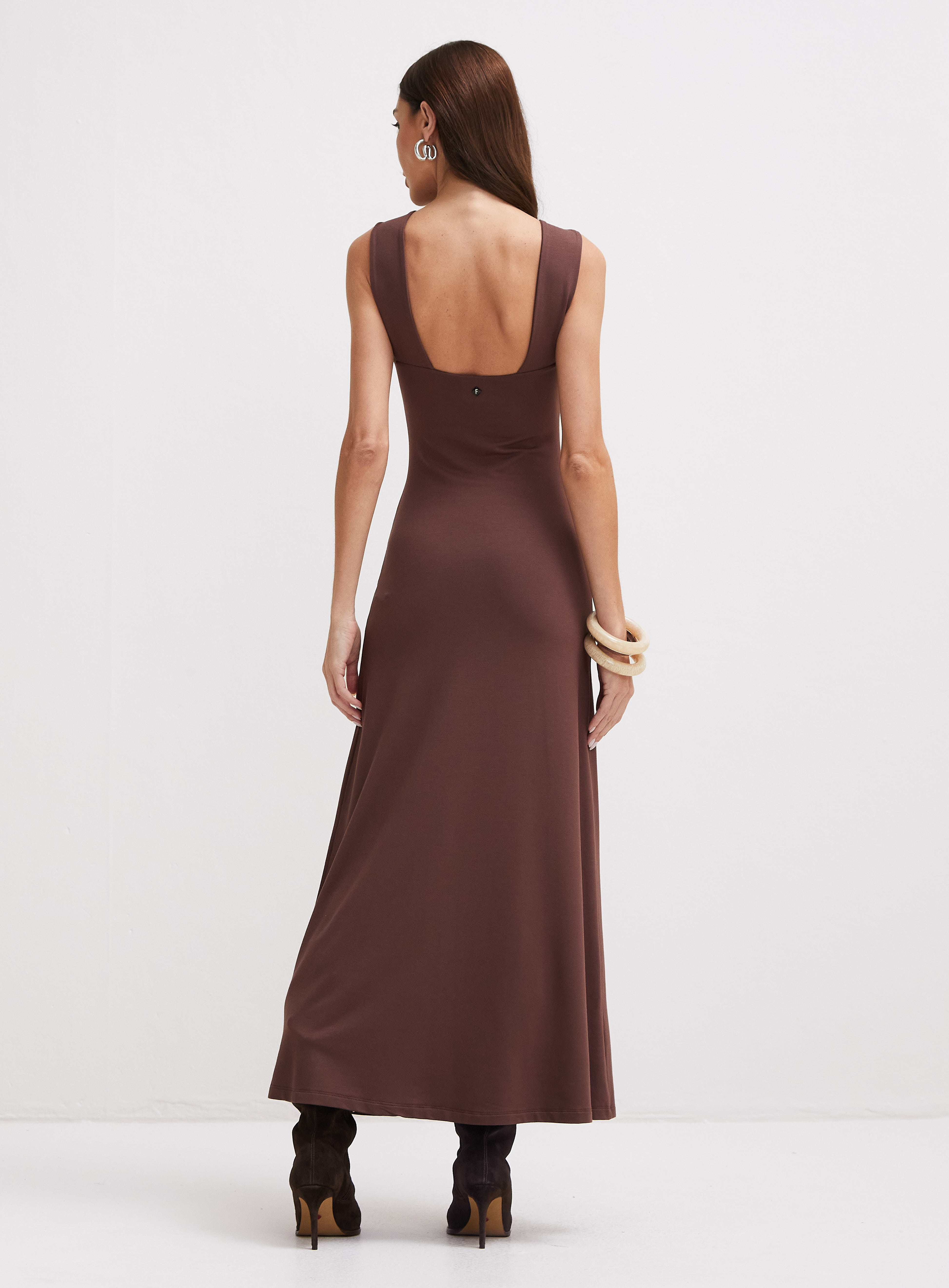 VESTIDO FORUM G MARROM BROWN SO
